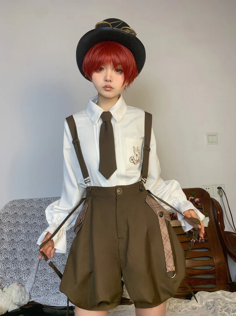 Detective Rabbit Kiri - Ouji Lolita Outfits, Backpack Pants - Image 21