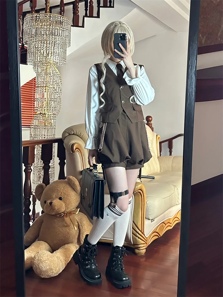 Detective Rabbit Kiri - Ouji Lolita Outfits, Backpack Pants - Image 25
