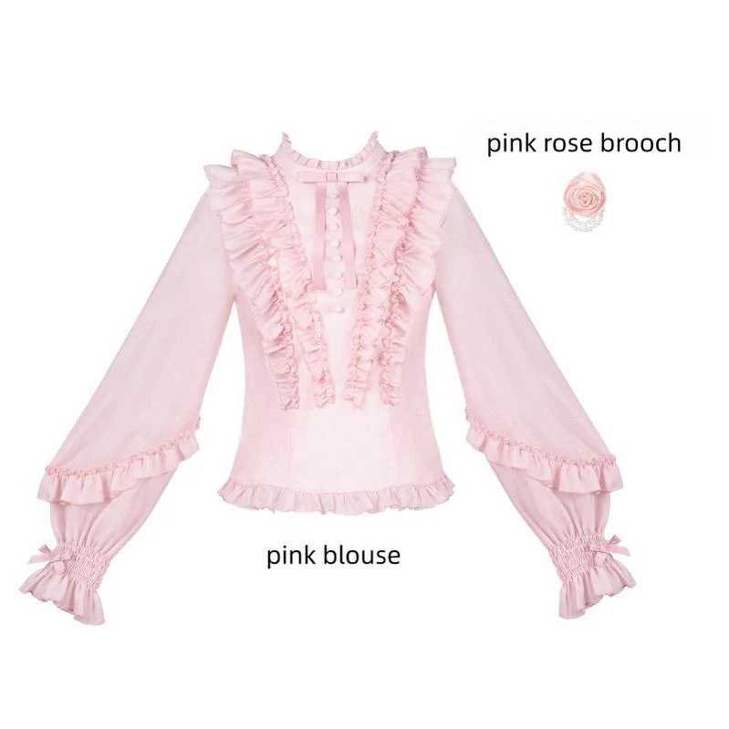 Miss Laura - Versatile Classic Lolita Blouse, Lattern Sleeves - Image 27