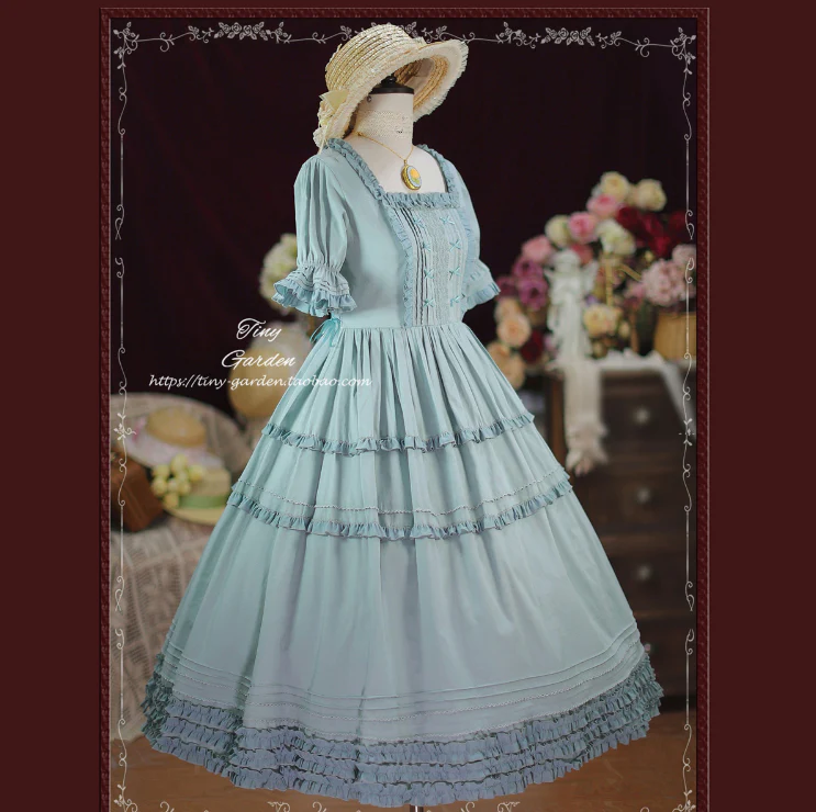 Vintage Prom - Elegance Pin Tucks Lolita OP Dress - Image 12