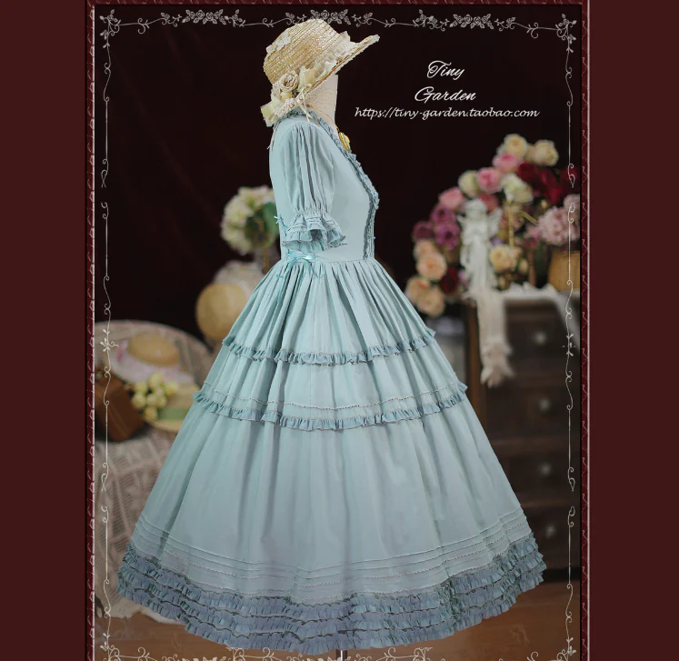 Vintage Prom - Elegance Pin Tucks Lolita OP Dress - Image 13