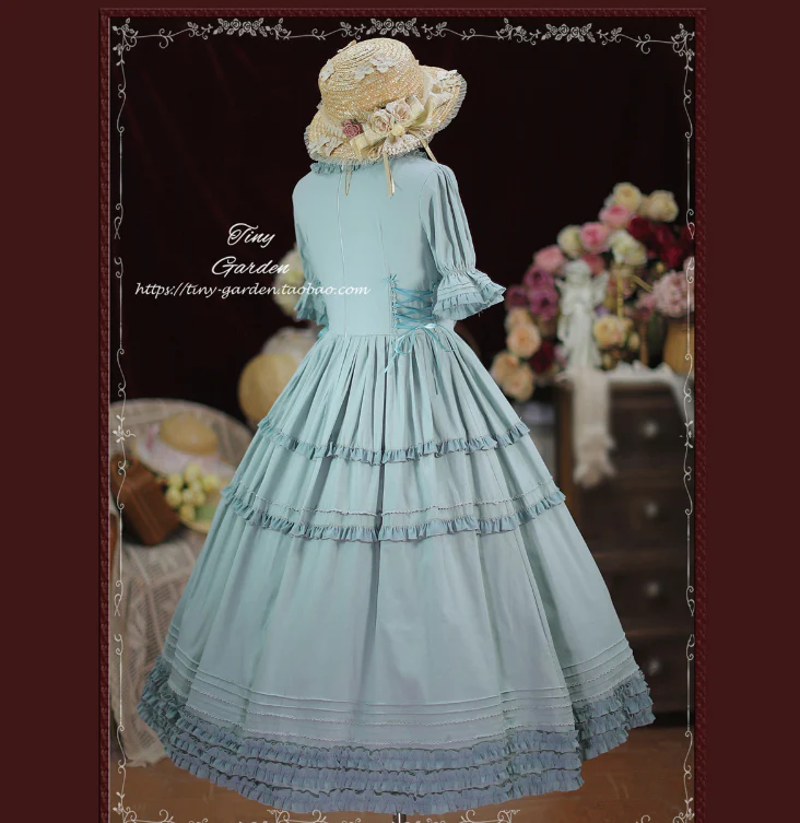 Vintage Prom - Elegance Pin Tucks Lolita OP Dress - Image 14
