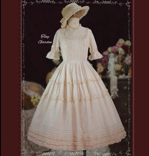 Vintage Prom - Elegance Pin Tucks Lolita OP Dress - Image 8
