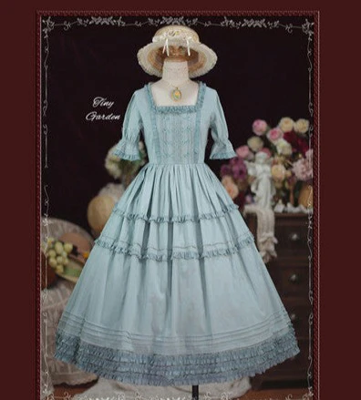 Vintage Prom - Elegance Pin Tucks Lolita OP Dress - Image 9