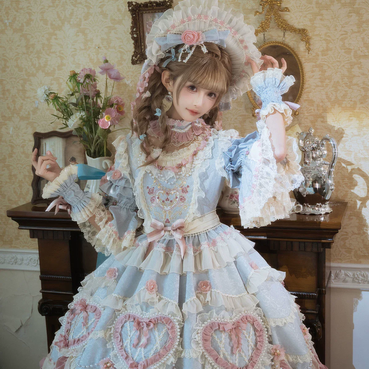 Antique Cake - Vintage Lolita Accessories, Flower Accent - Image 30