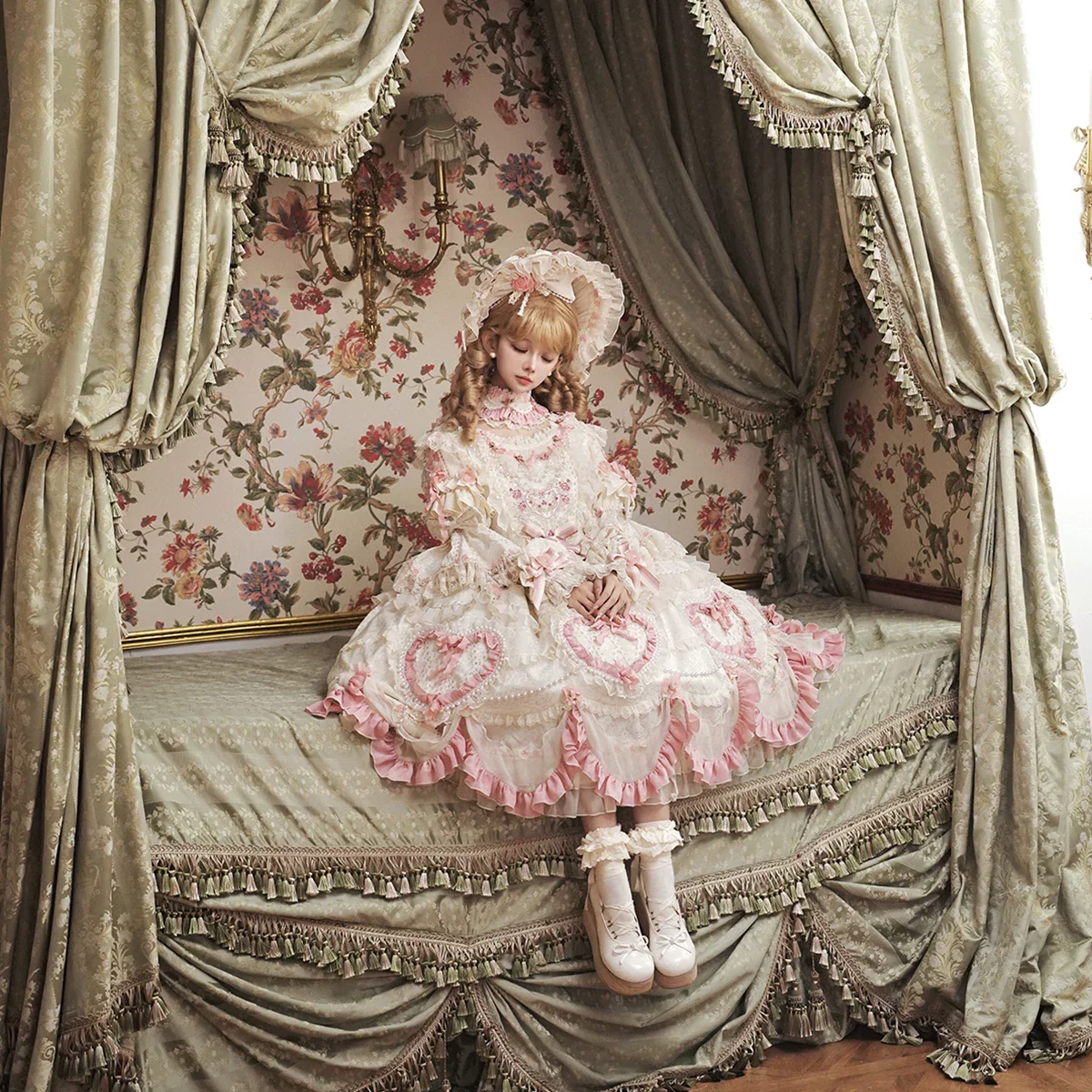 Antique Cake - Vintage Lolita Accessories, Flower Accent - Image 31