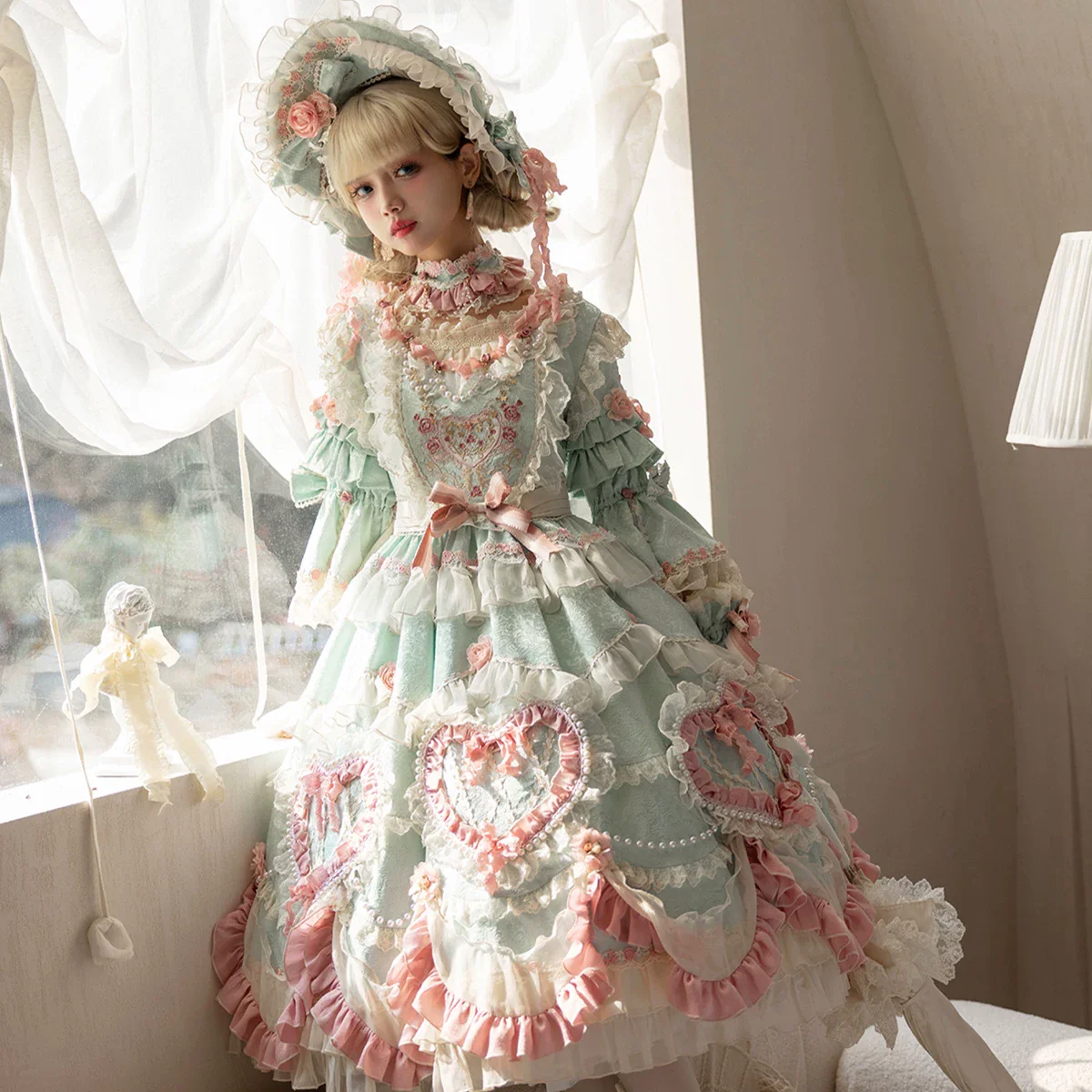 Antique Cake - Vintage Lolita Accessories, Flower Accent - Image 32