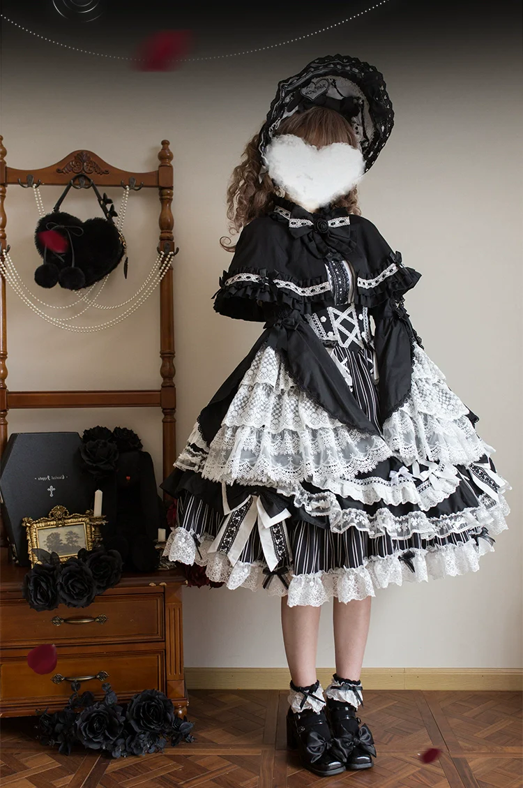 Lost Aqua - Vintage Lolita Cape BNT - Image 2