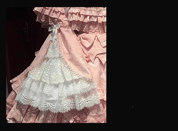 Lost Aqua - Vintage Lolita Dress Set, Cotton Shirt - Image 35