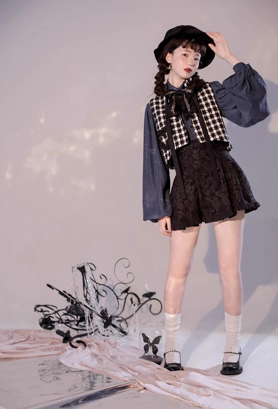 Starry for You - Vintage Lolita Shirt American Retro Style Blouse - Image 8
