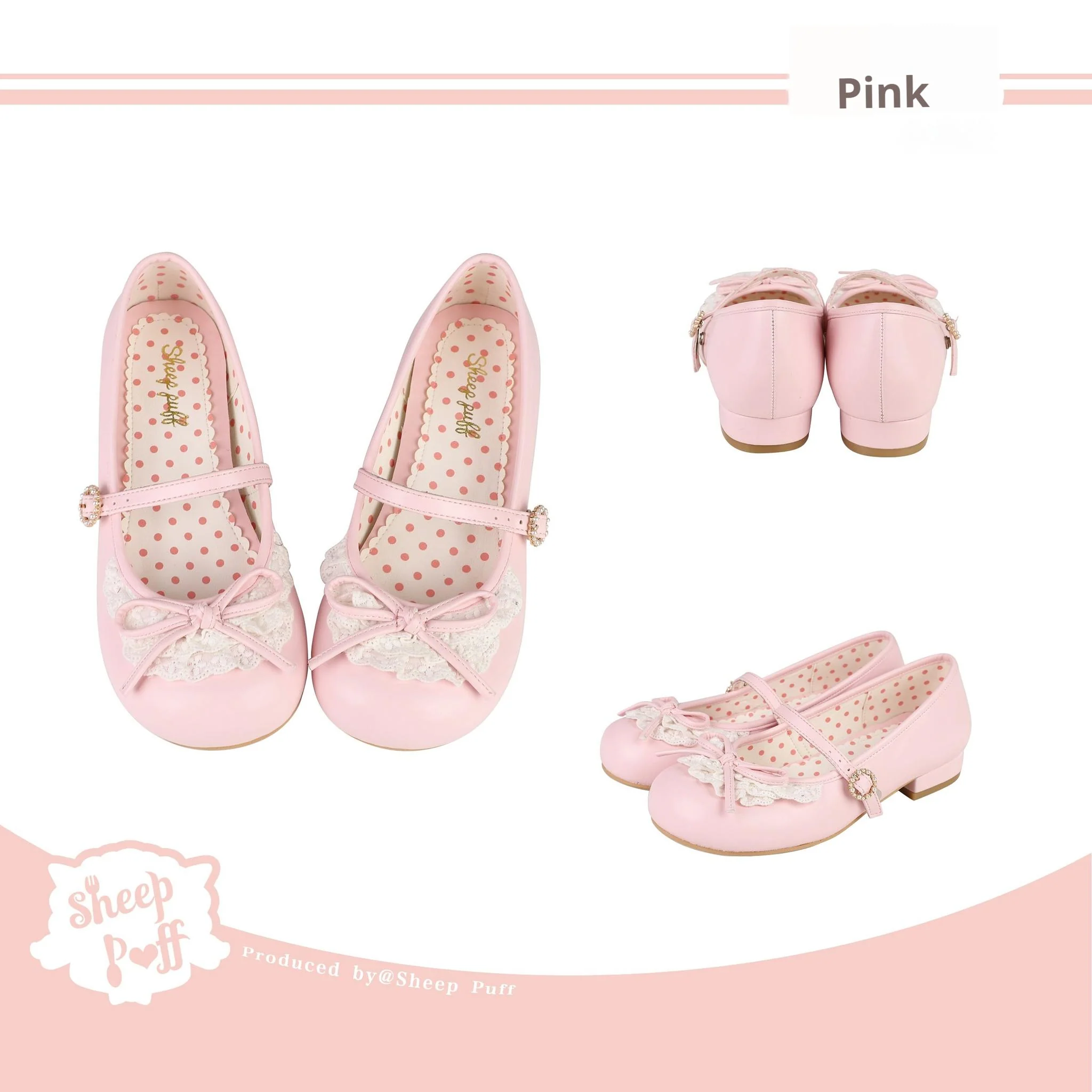 Young Layla - Vintage Lolita Shoes Low Heel Butterfly Shoes - Image 17