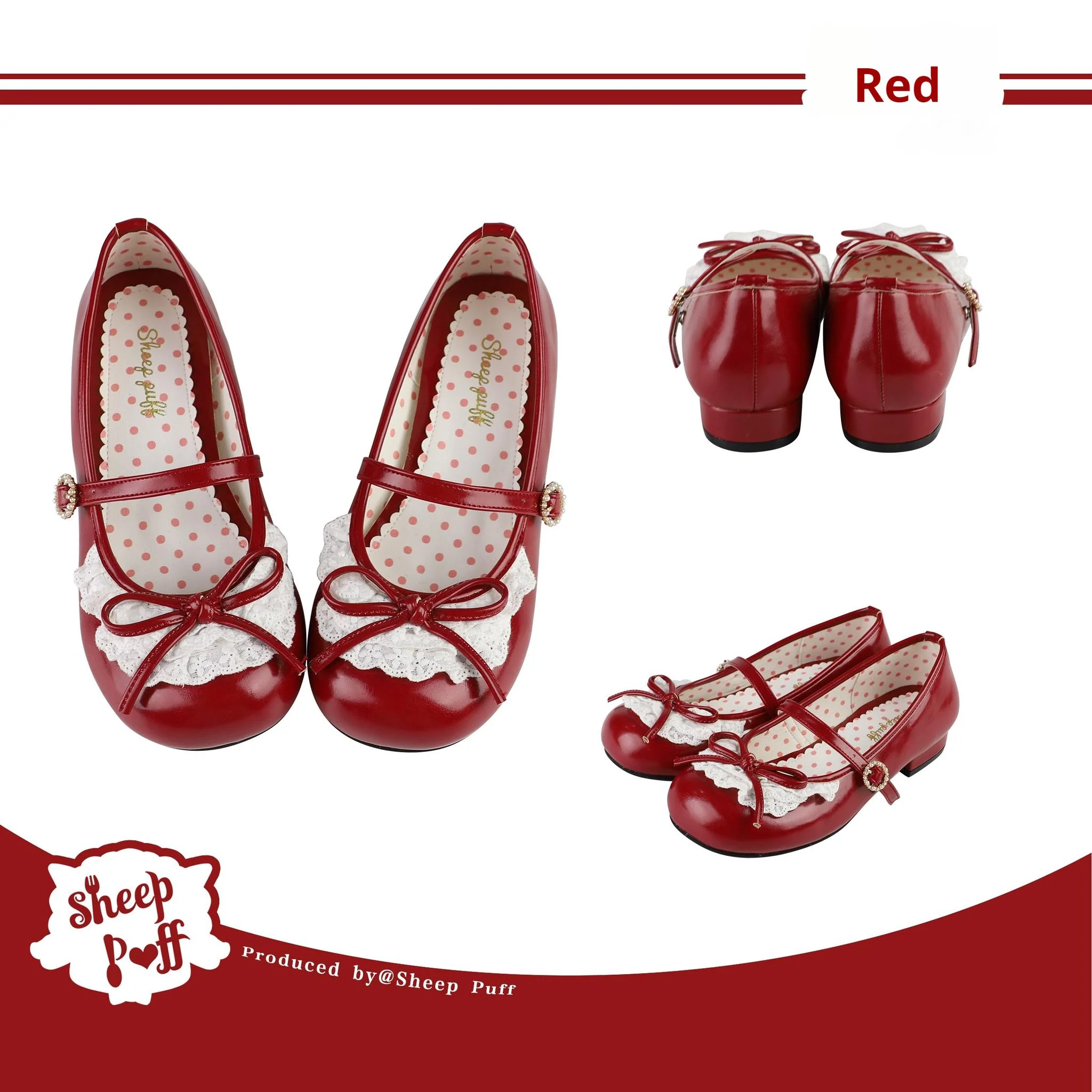 Young Layla - Vintage Lolita Shoes Low Heel Butterfly Shoes - Image 18