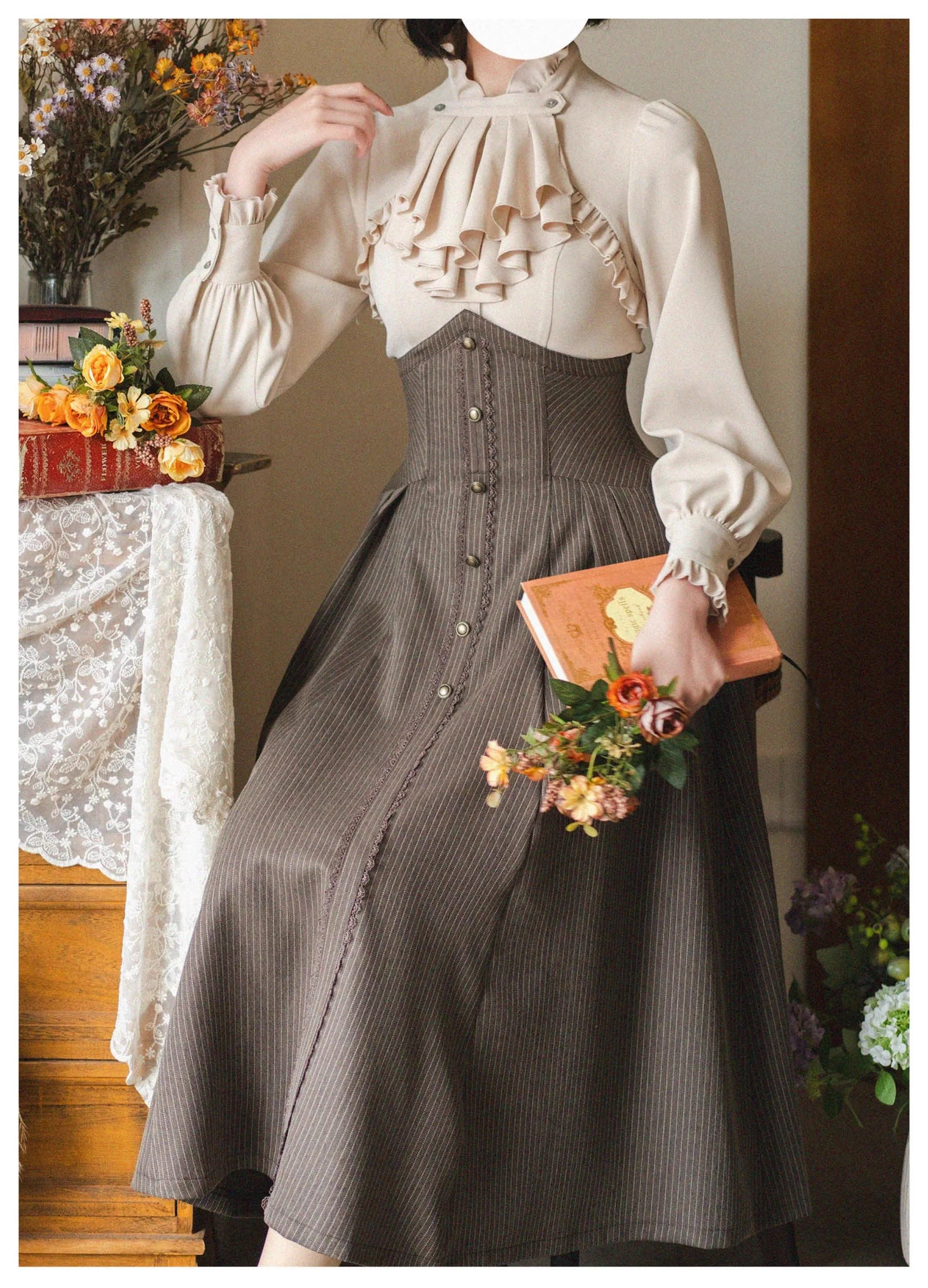 Forest Stationery - Classic Lolita SK Suit With Shirt And Coat - Image 10