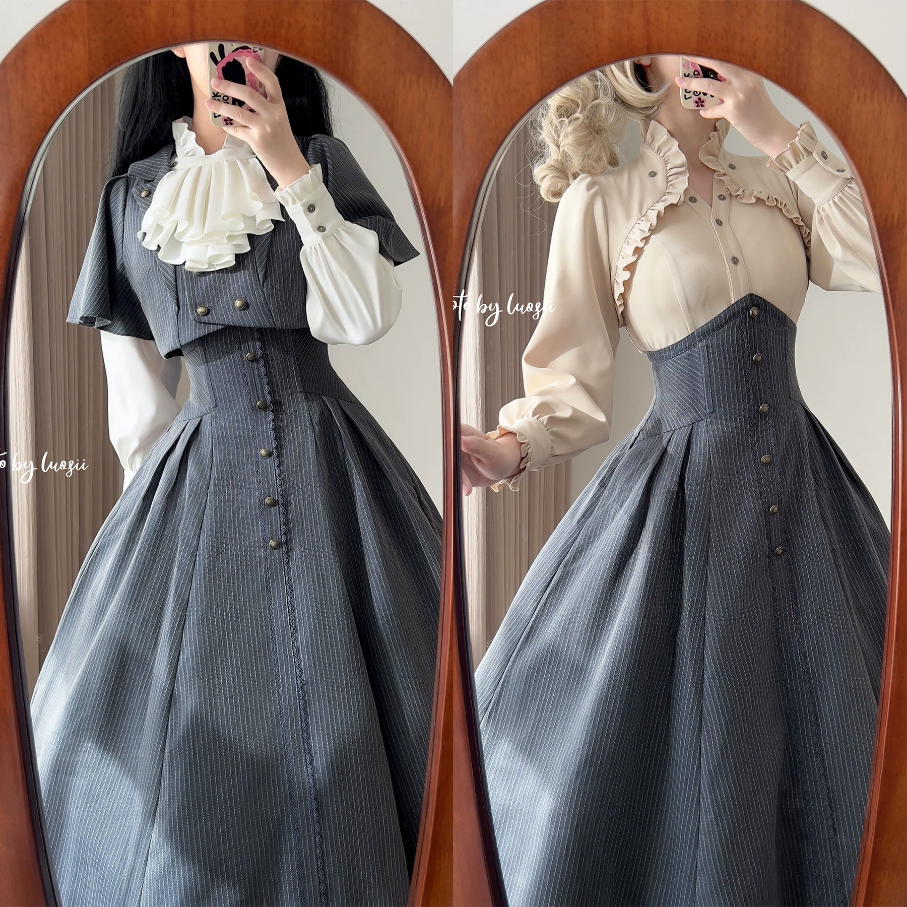 Forest Stationery - Classic Lolita SK Suit With Shirt And Coat - Image 13