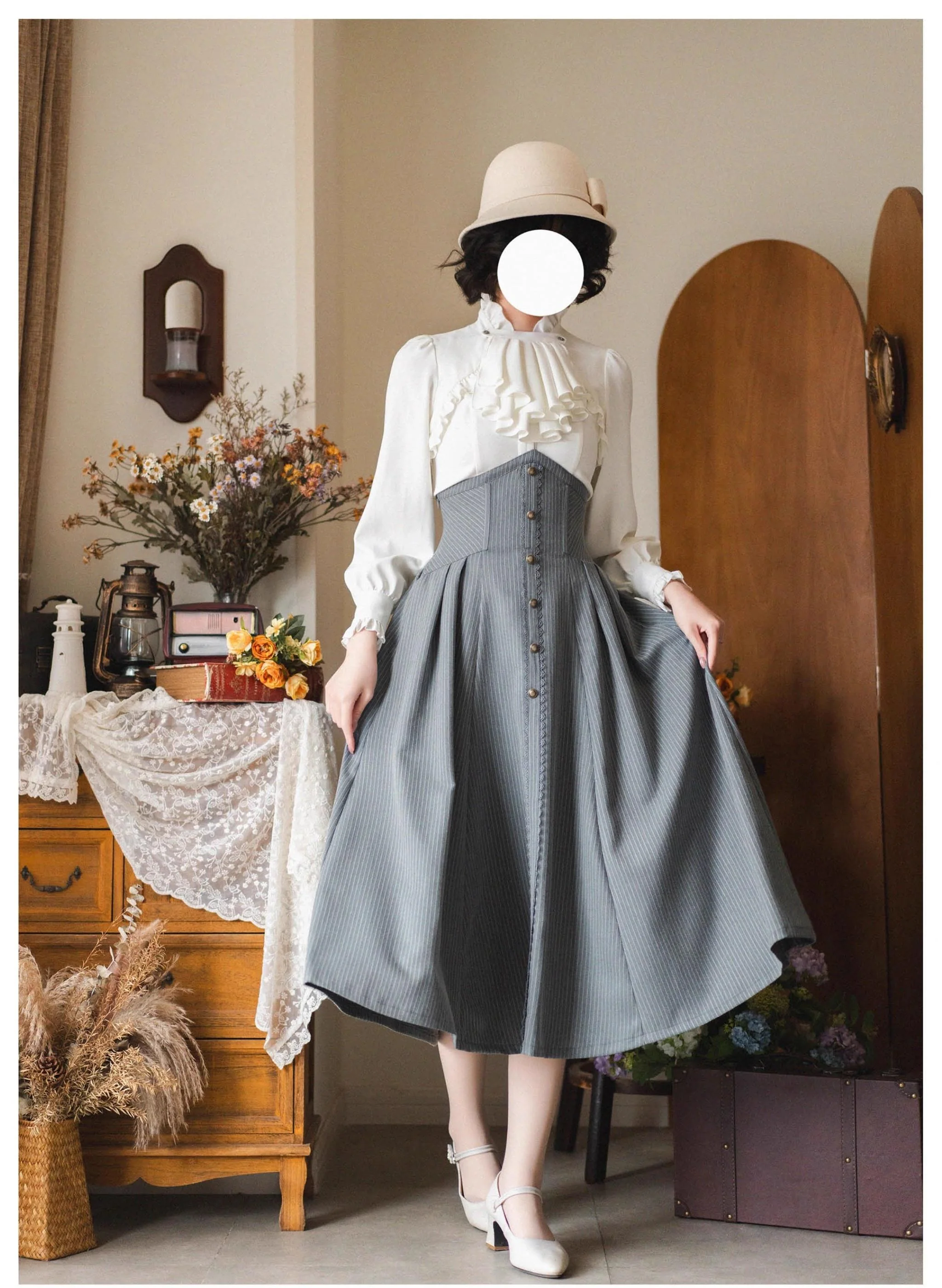 Forest Stationery - Classic Lolita SK Suit With Shirt And Coat - Image 17