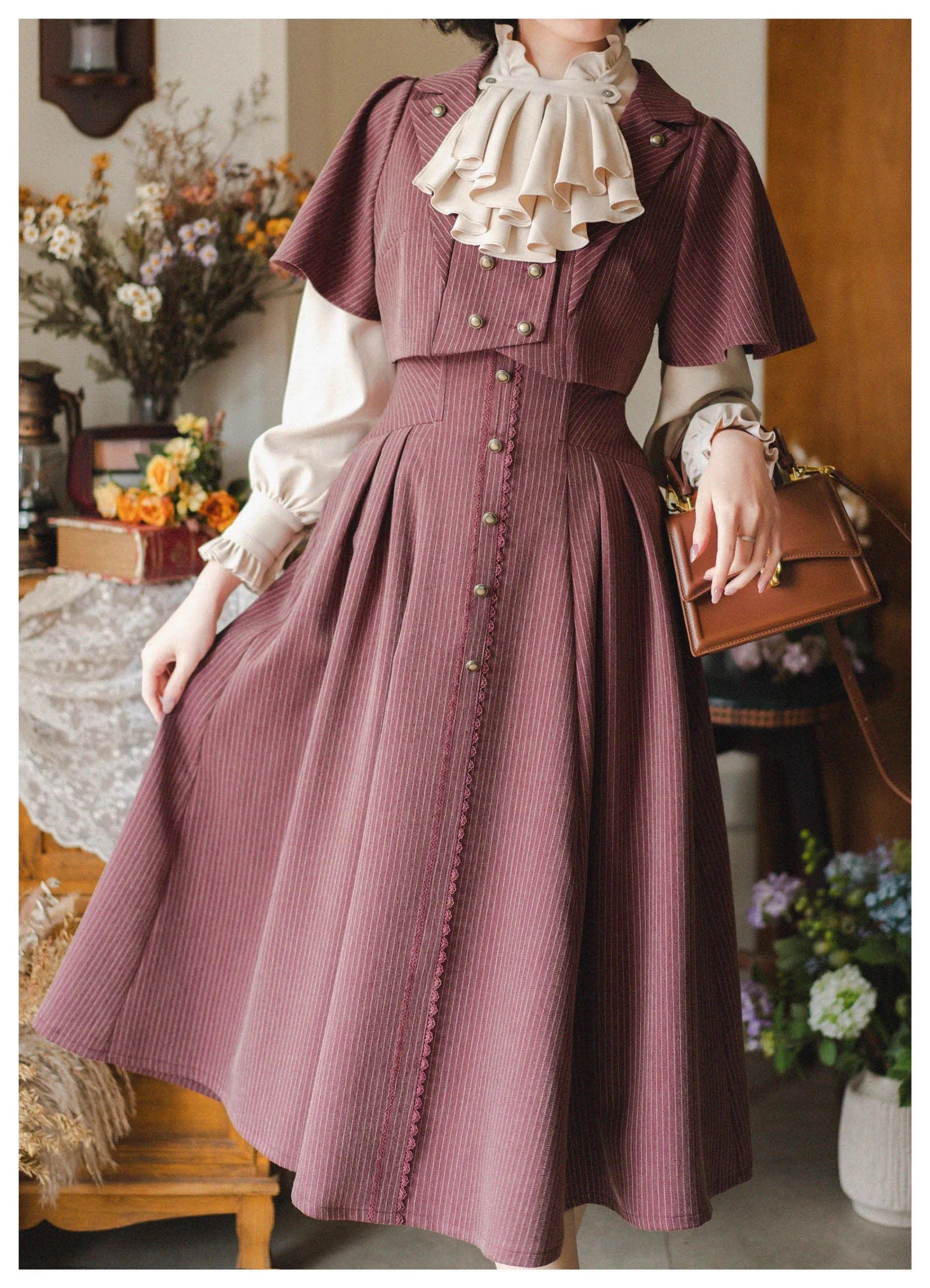 Forest Stationery - Classic Lolita SK Suit With Shirt And Coat - Image 25
