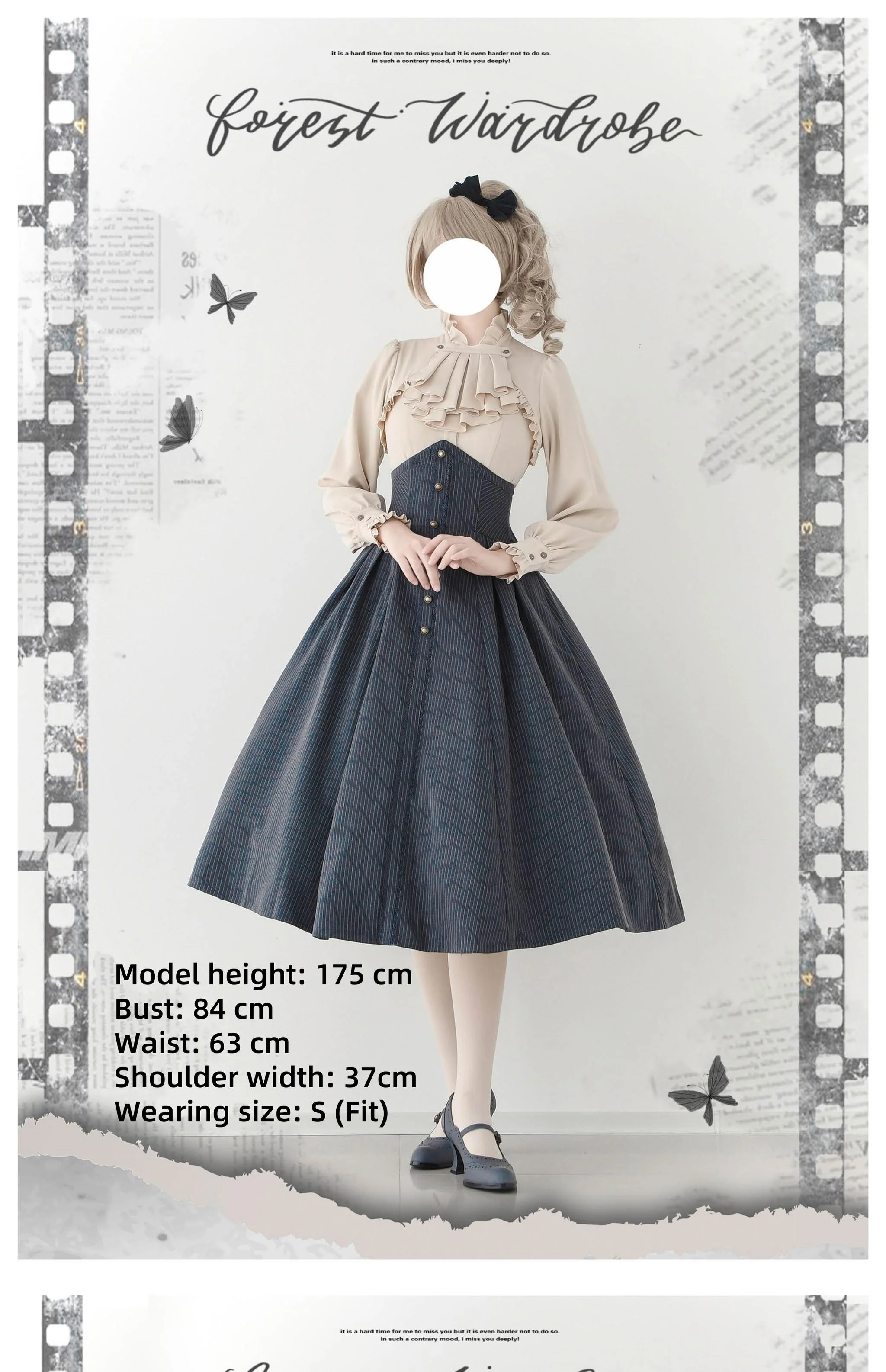 Forest Stationery - Classic Lolita SK Suit With Shirt And Coat - Image 3