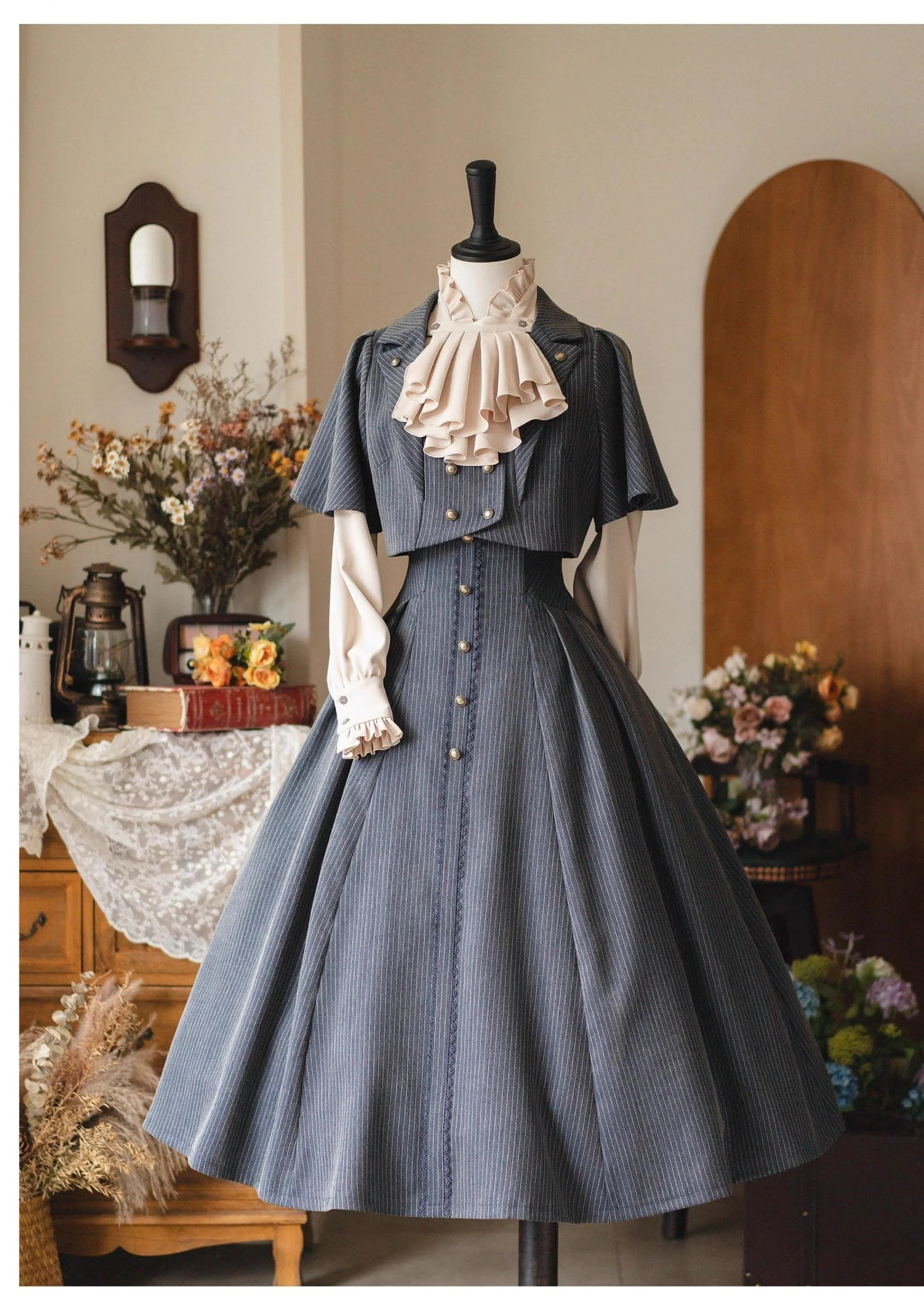 Forest Stationery - Classic Lolita SK Suit With Shirt And Coat - Image 33