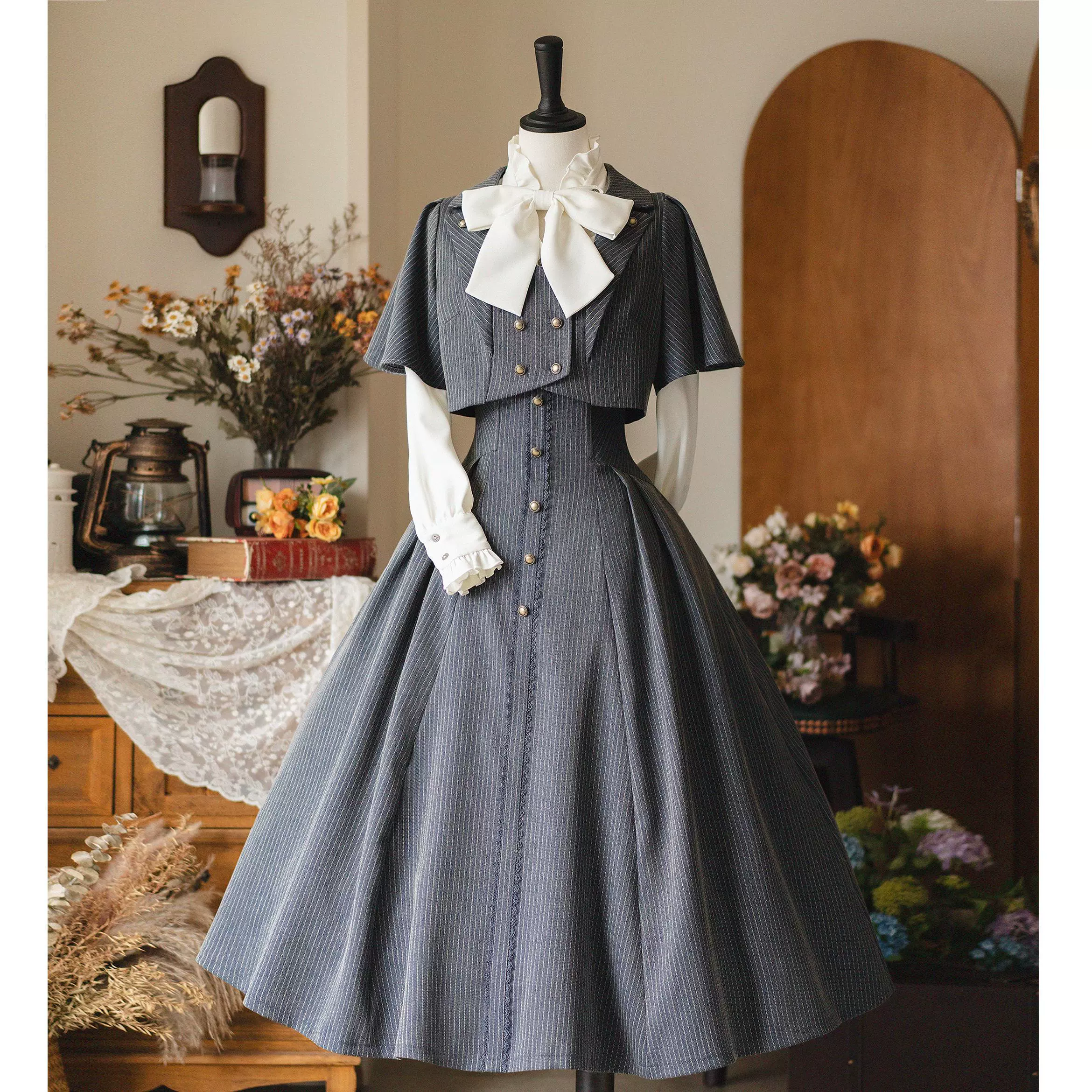 Forest Stationery - Classic Lolita SK Suit With Shirt And Coat - Image 34
