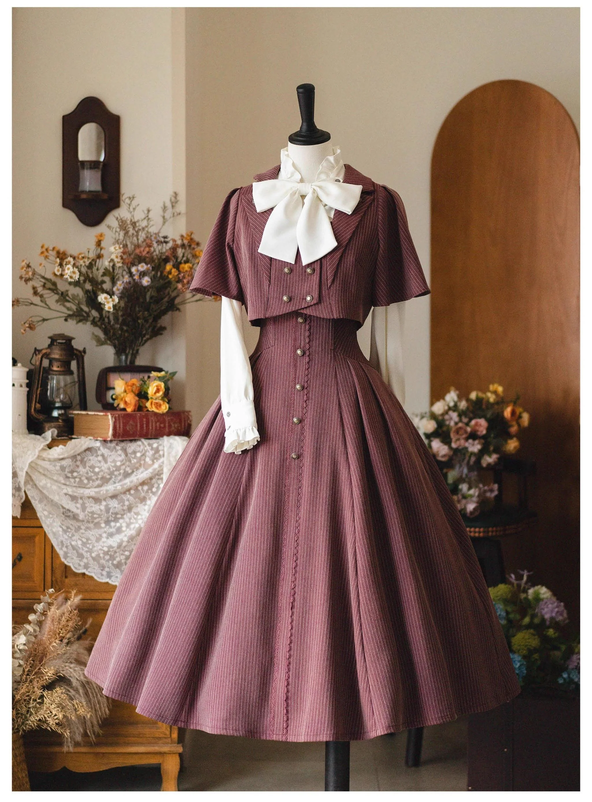 Forest Stationery - Classic Lolita SK Suit With Shirt And Coat - Image 37