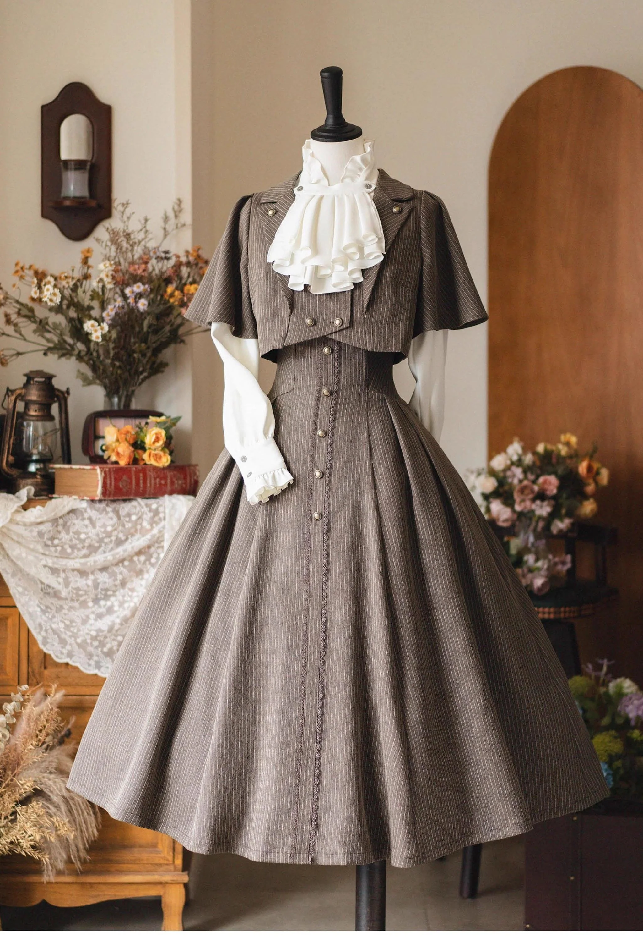 Forest Stationery - Classic Lolita SK Suit With Shirt And Coat - Image 38