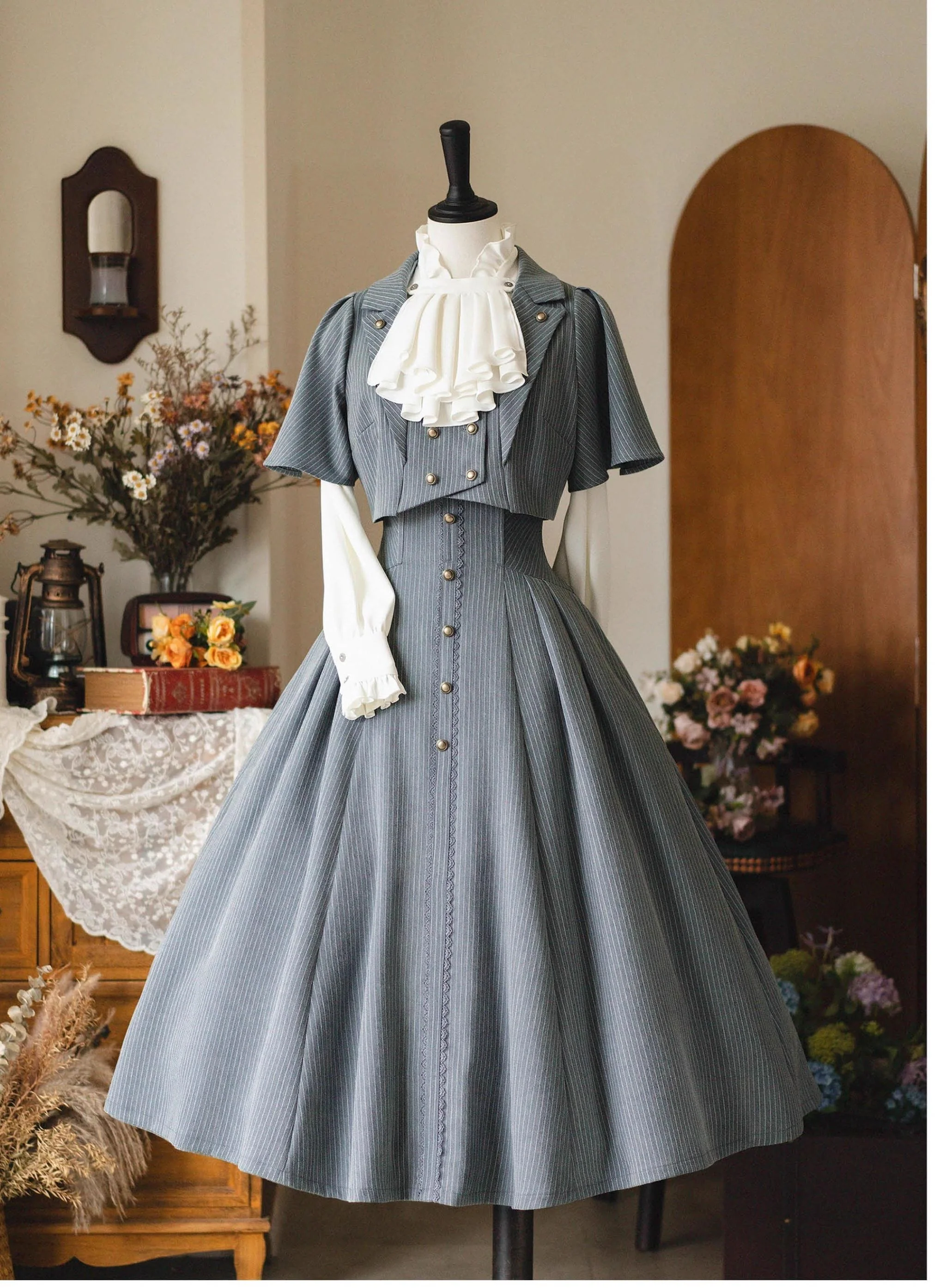 Forest Stationery - Classic Lolita SK Suit With Shirt And Coat - Image 39