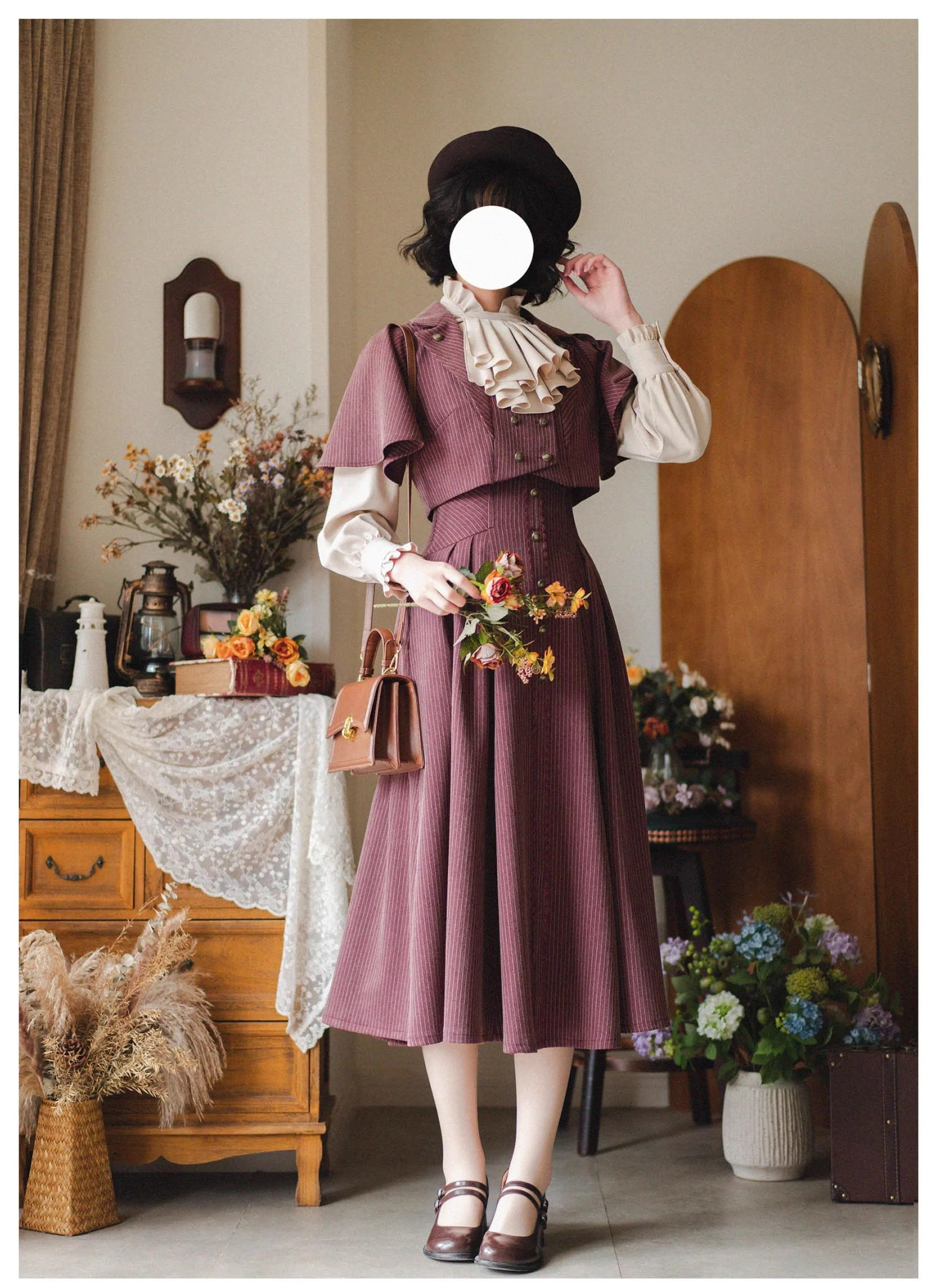 Forest Stationery - Classic Lolita SK Suit With Shirt And Coat - Image 4