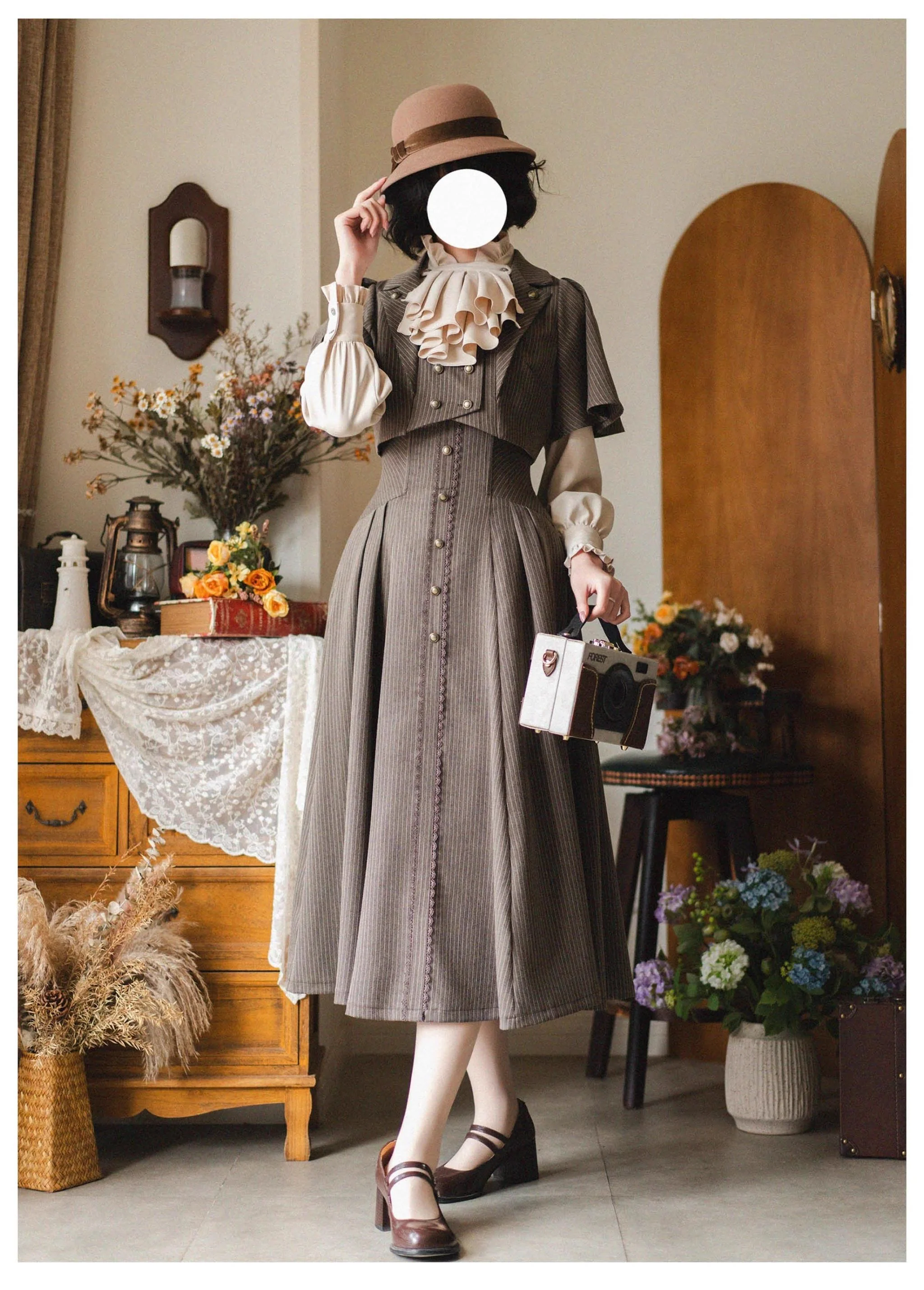 Forest Stationery - Classic Lolita SK Suit With Shirt And Coat - Image 5