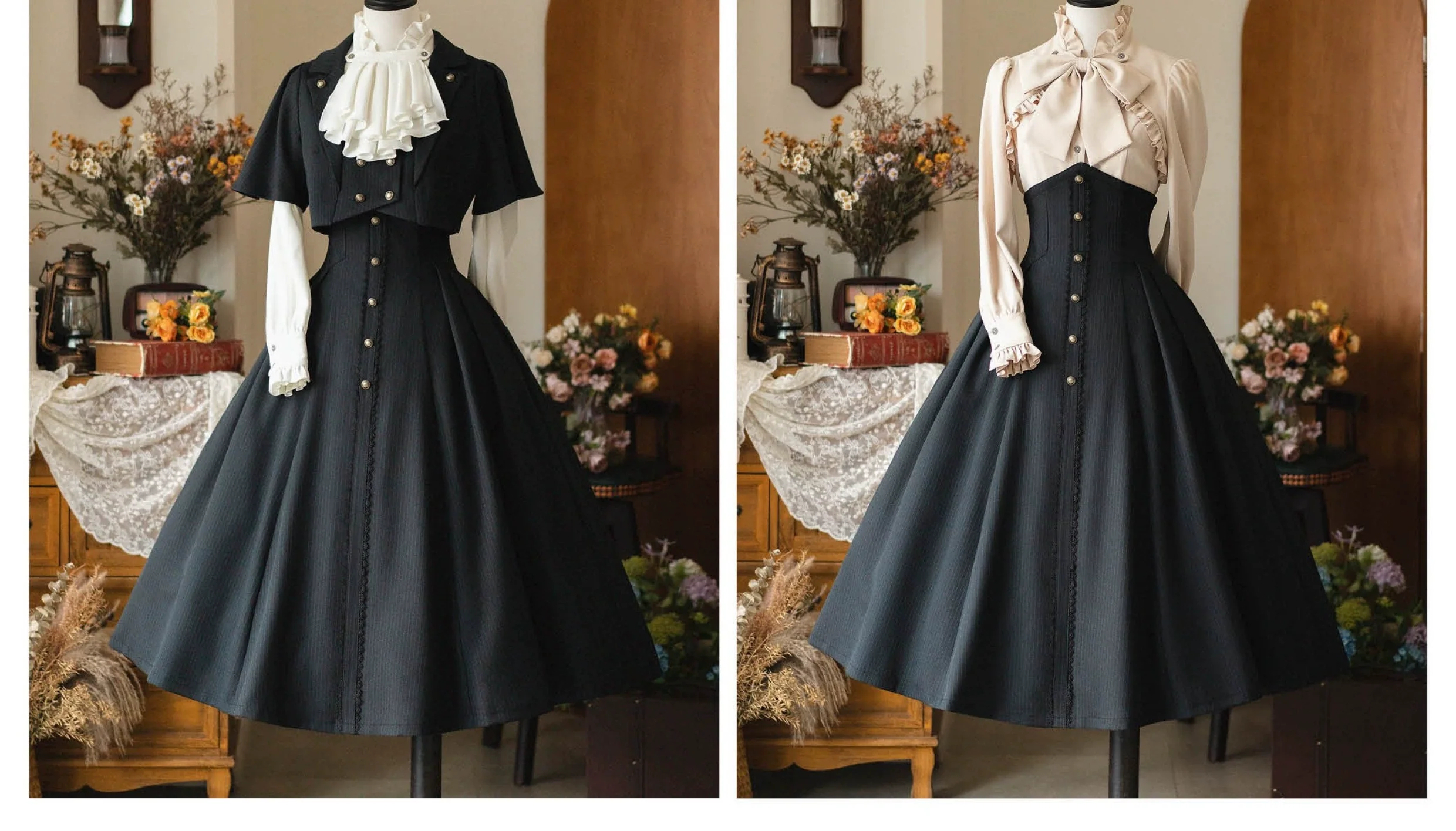 Forest Stationery - Classic Lolita SK Suit With Shirt And Coat - Image 54