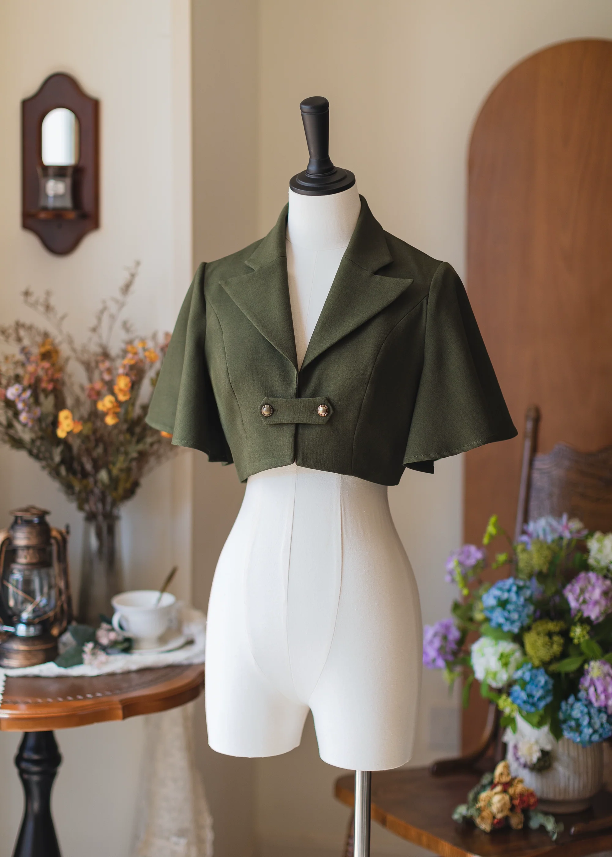 Vintage Lolita Fishbone Halter SK, Autumn Jacket - Image 29