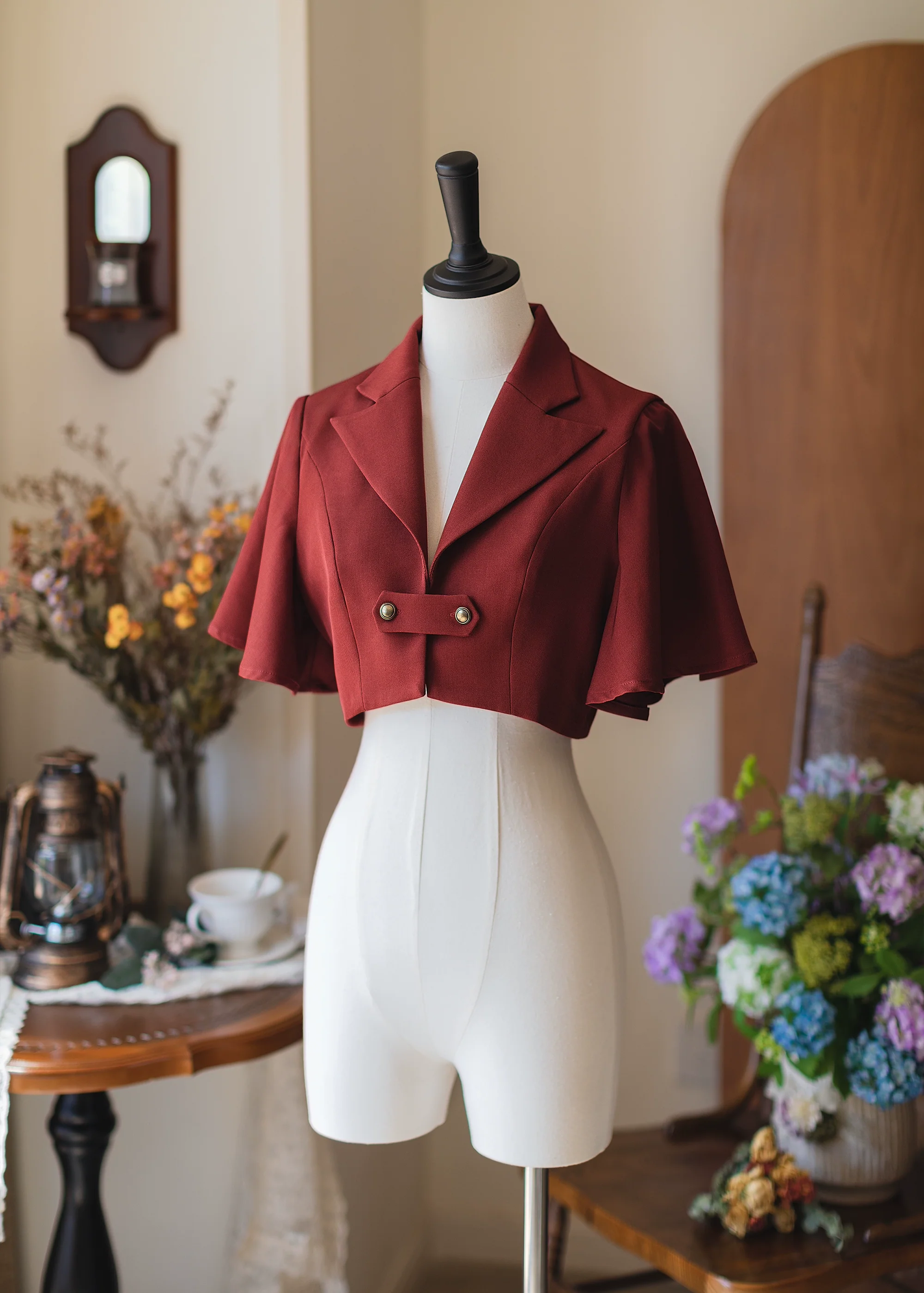 Vintage Lolita Fishbone Halter SK, Autumn Jacket - Image 30