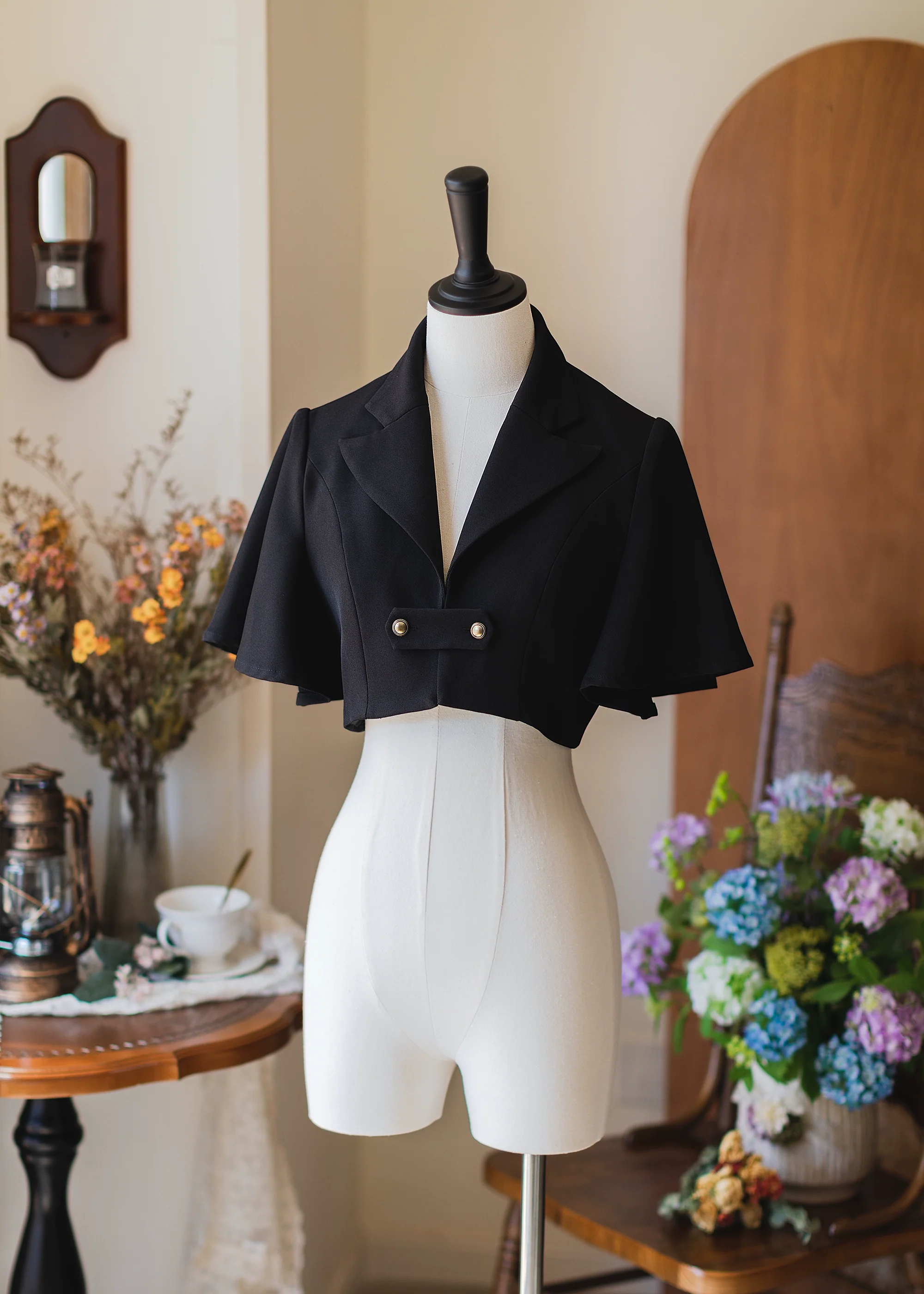 Vintage Lolita Fishbone Halter SK, Autumn Jacket - Image 54