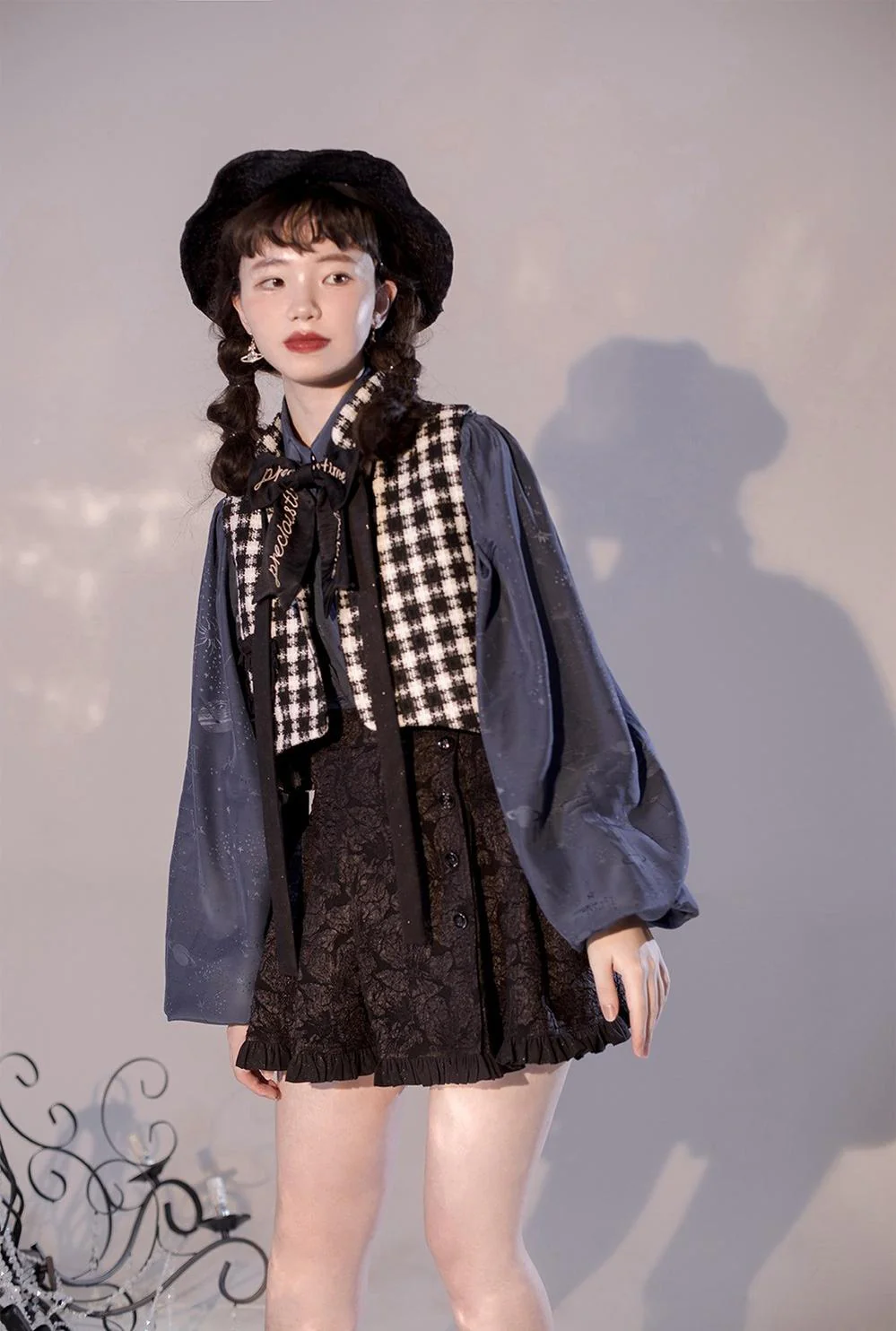 Gilded Age - Vintage Lolita Vest Suit Oil Painting Style Skirt Coat - Image 36