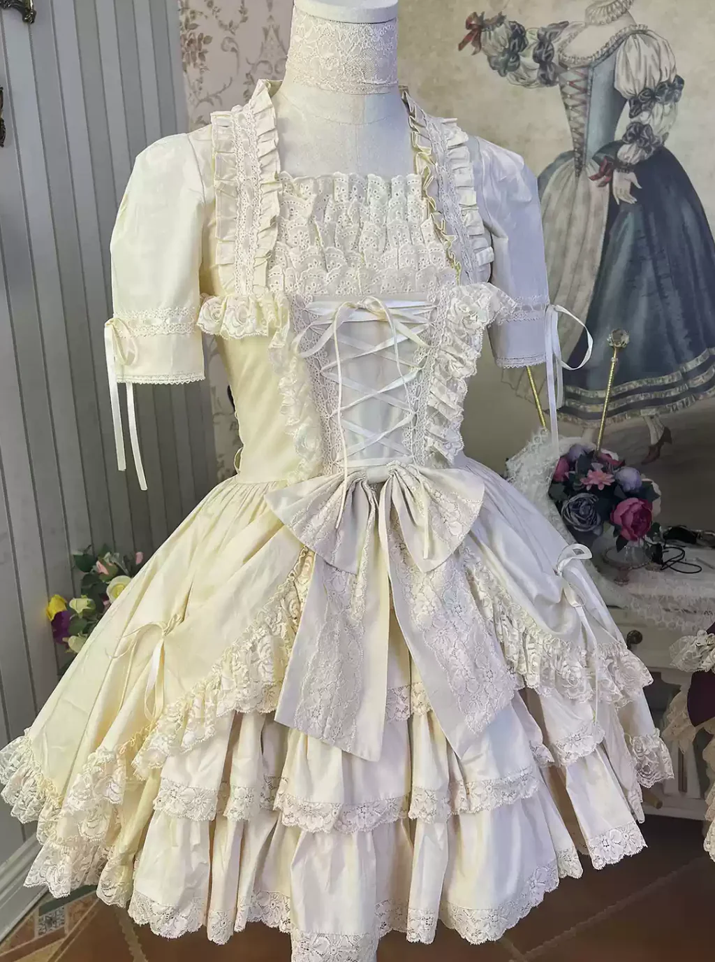 Miss Rella - Vintage Retro Lolita OP Dress - Image 31