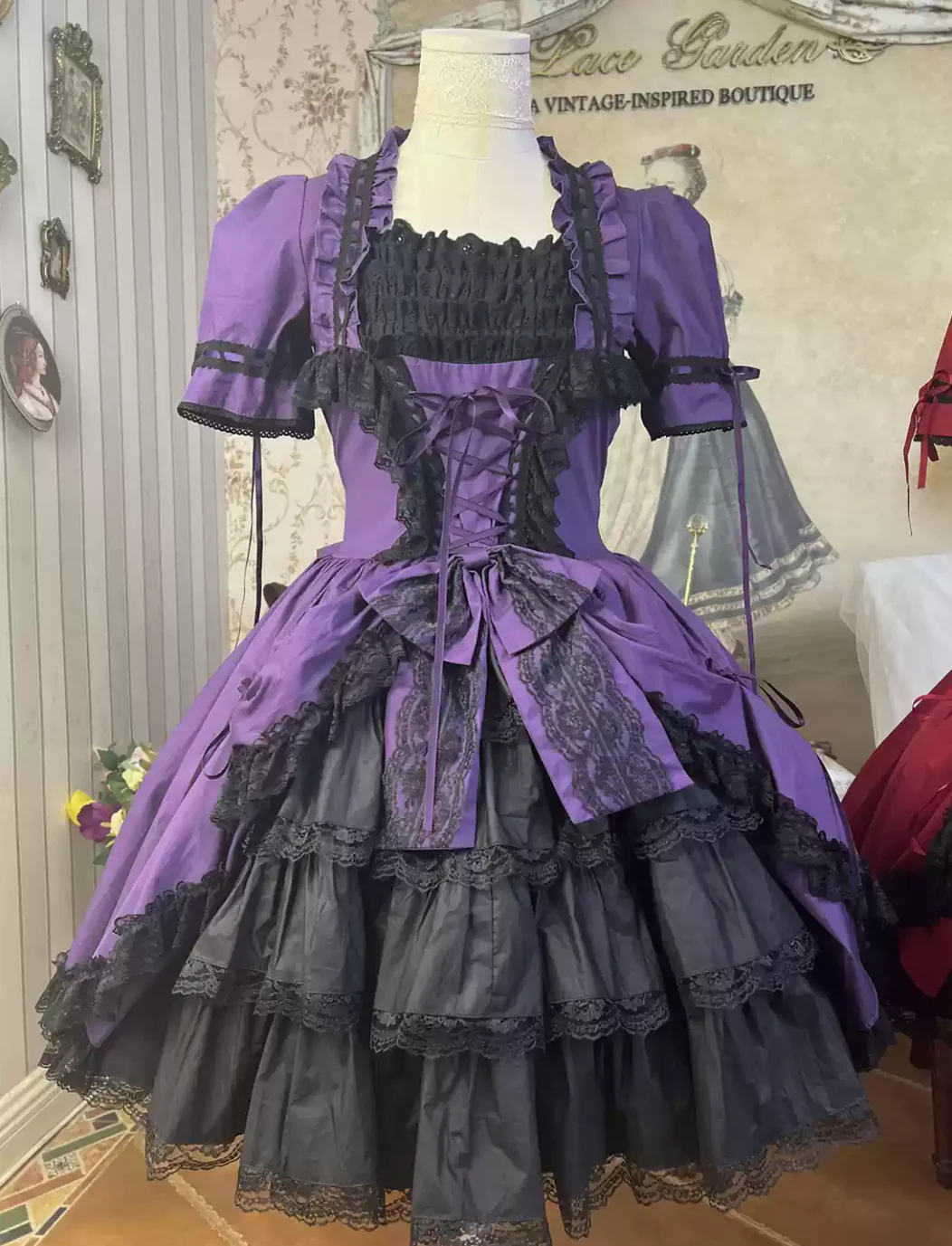 Miss Rella - Vintage Retro Lolita OP Dress, Custom Sizes - Image 6