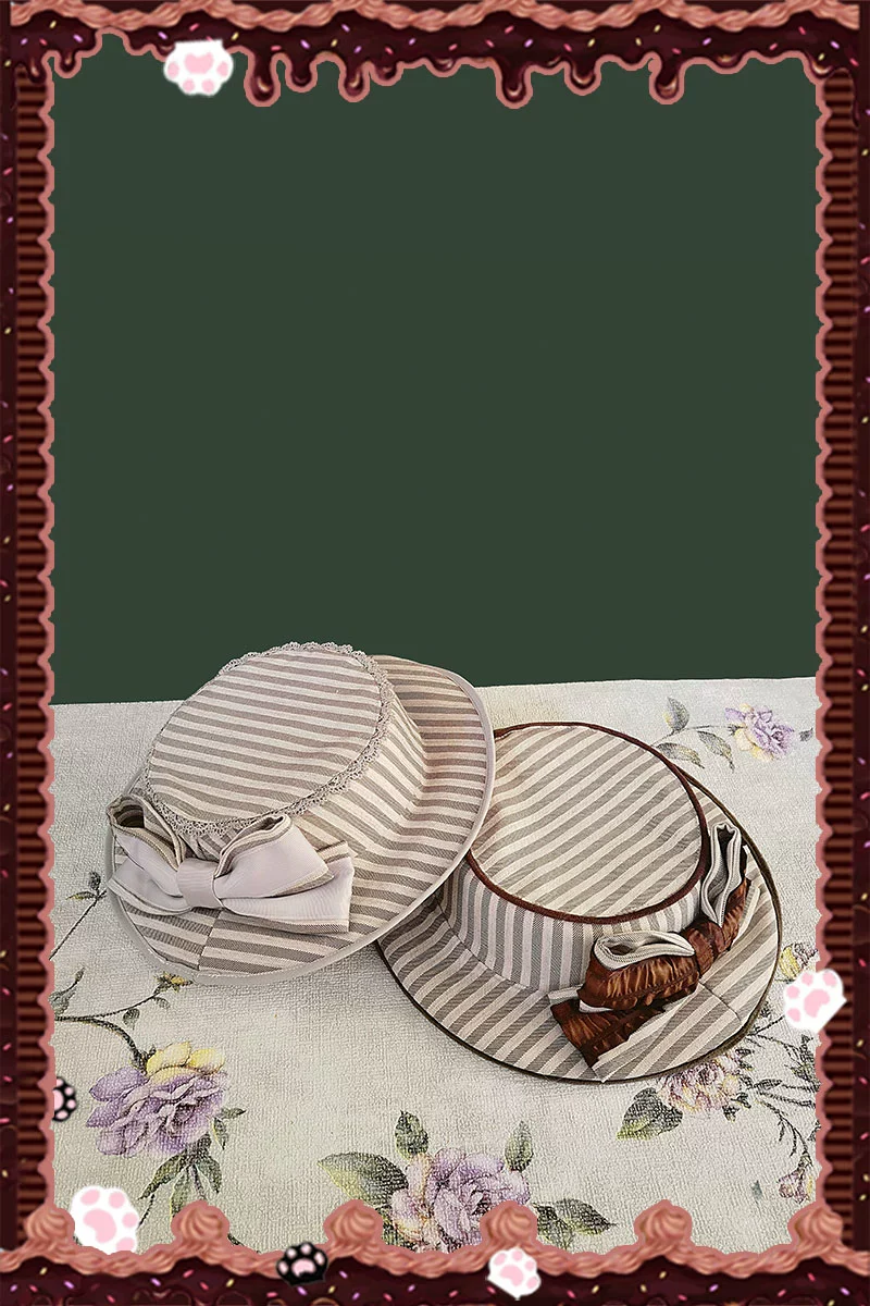 From Afar - Vintage Striped Peppy-Style Lolita JSK & Cape - Image 25