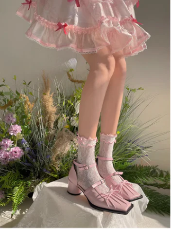Kawaii Lolita Thin Lace Socks - Image 17