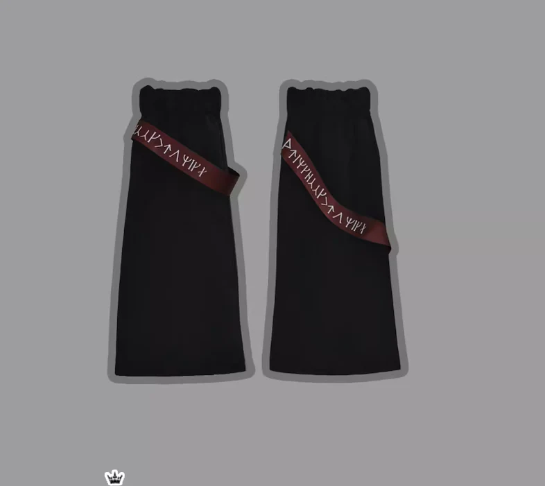 Nameless Blade - Waste Soil Ouji Lolita Black Shorts and Leggings - Image 12