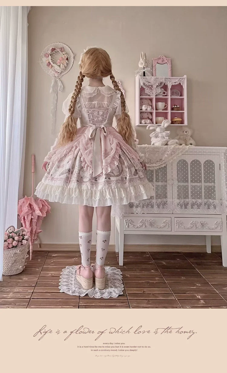 Sweet Date - Wedding Lolita Dress Bridal Elegant Retro JSK Daily Lolita Shirt - Image 11