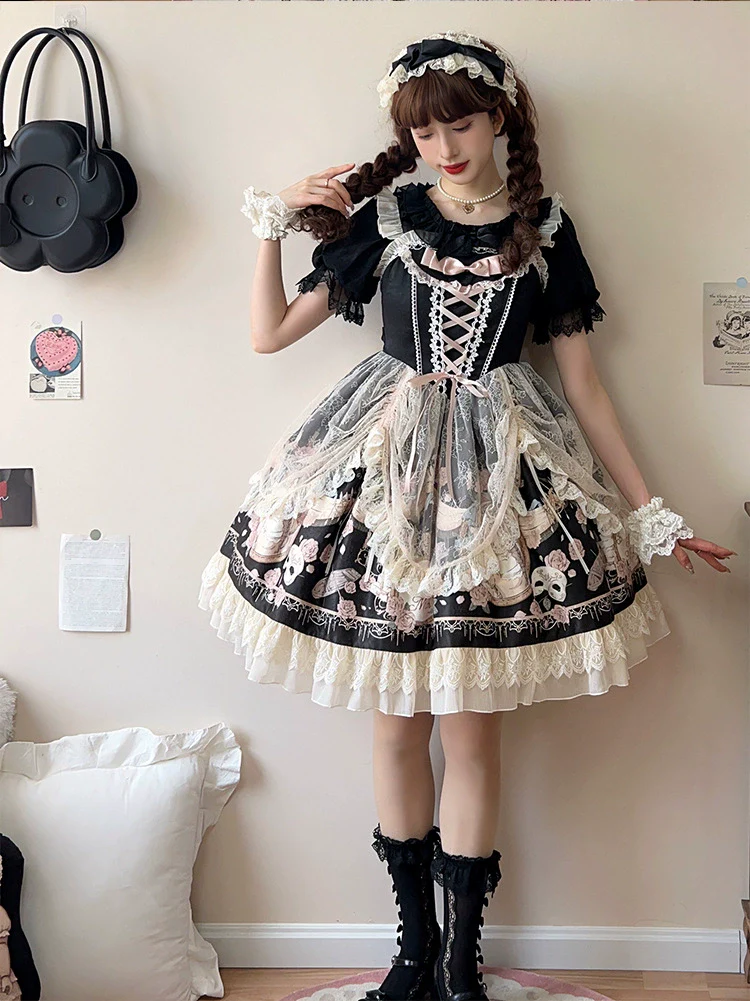 Sweet Date - Wedding Lolita Dress Bridal Elegant Retro JSK Daily Lolita Shirt - Image 13