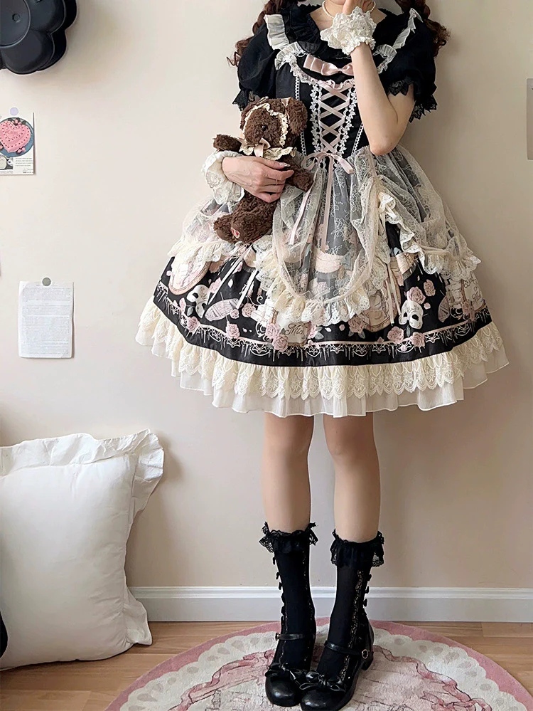 Sweet Date - Wedding Lolita Dress Bridal Elegant Retro JSK Daily Lolita Shirt - Image 15