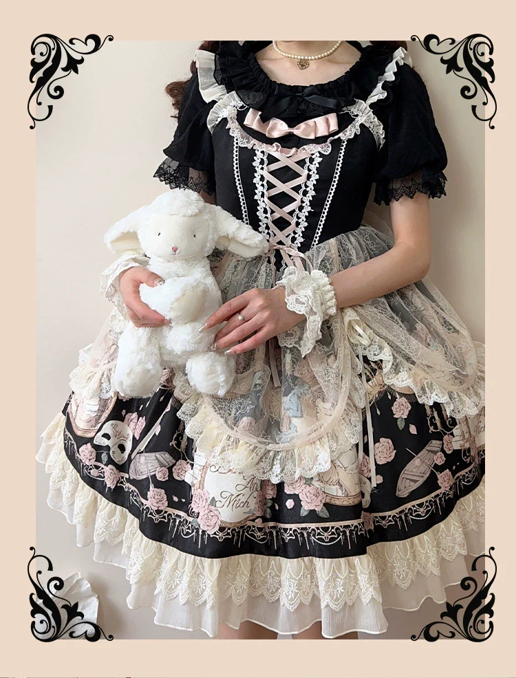 Sweet Date - Wedding Lolita Dress Bridal Elegant Retro JSK Daily Lolita Shirt - Image 16