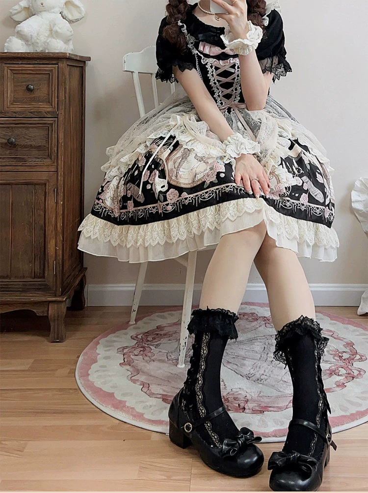 Sweet Date - Wedding Lolita Dress Bridal Elegant Retro JSK Daily Lolita Shirt - Image 19