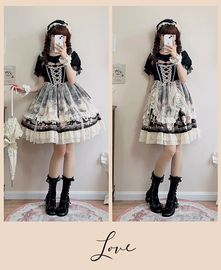 Sweet Date - Wedding Lolita Dress Bridal Elegant Retro JSK Daily Lolita Shirt - Image 20