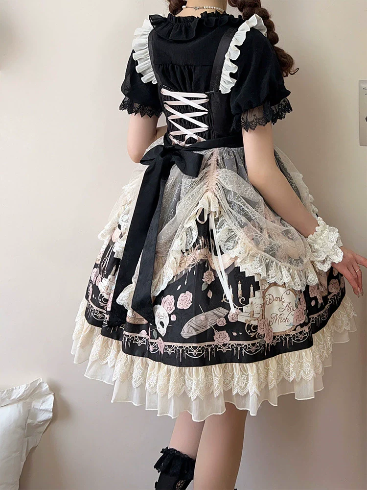 Sweet Date - Wedding Lolita Dress Bridal Elegant Retro JSK Daily Lolita Shirt - Image 21