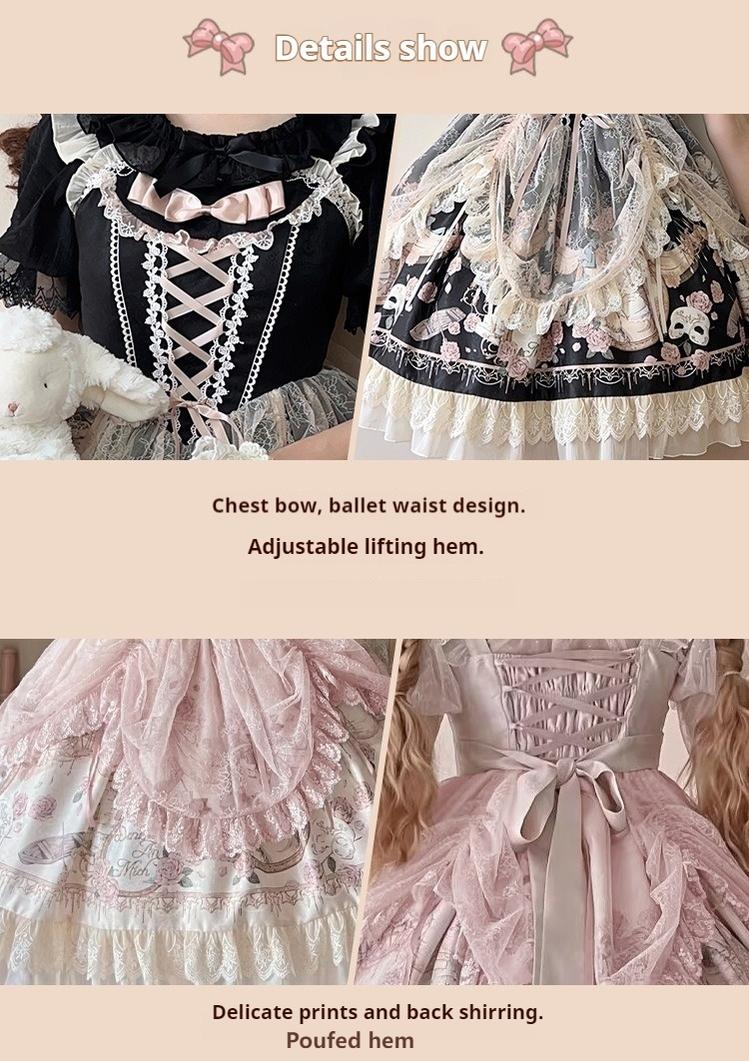 Sweet Date - Wedding Lolita Dress Bridal Elegant Retro JSK Daily Lolita Shirt - Image 23