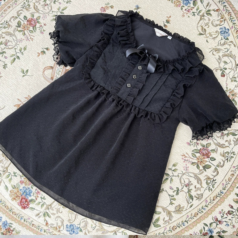 Sweet Date - Wedding Lolita Dress Bridal Elegant Retro JSK Daily Lolita Shirt - Image 26