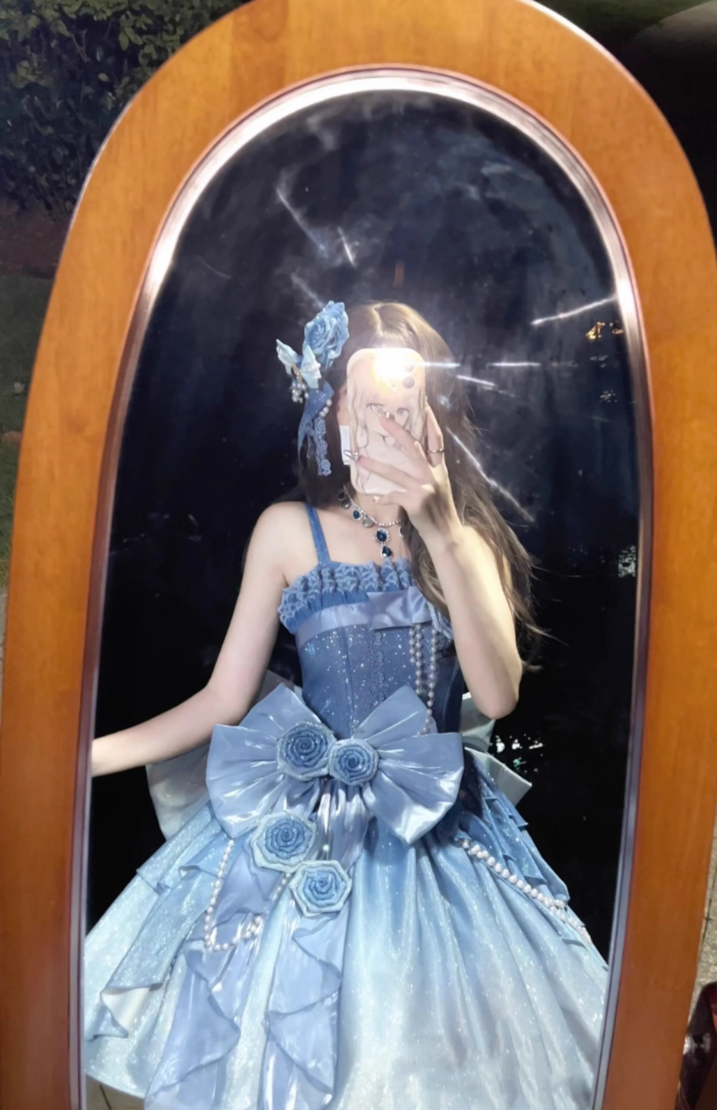 Nectarine White Tea - Captivating Starry - Wedding Lolita Dress Elegant Bridal JSK - Image 28