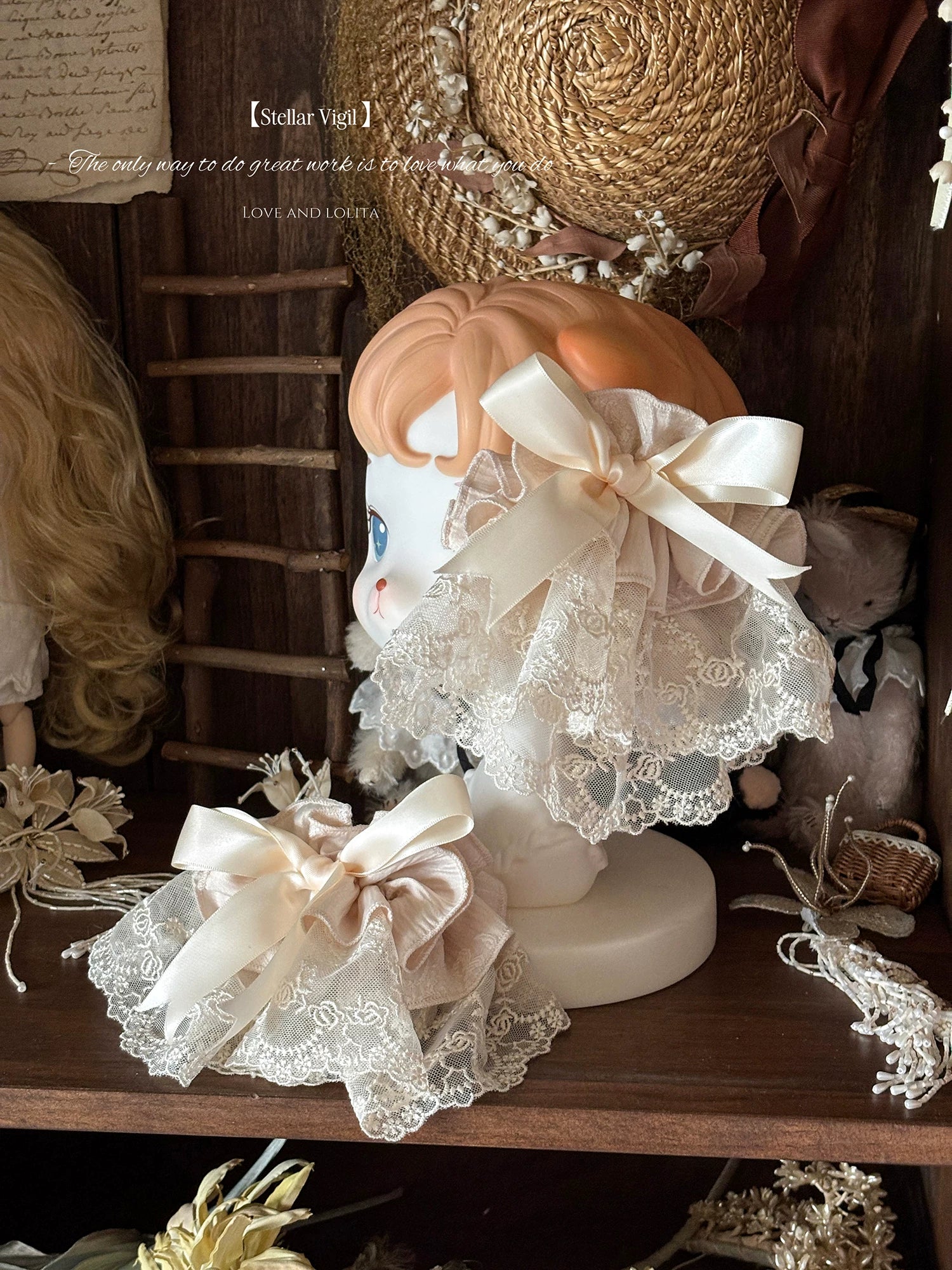 Sunset Venus - Wedding Sweet Lolita JSK Dress, Fishbone Waist - Image 11