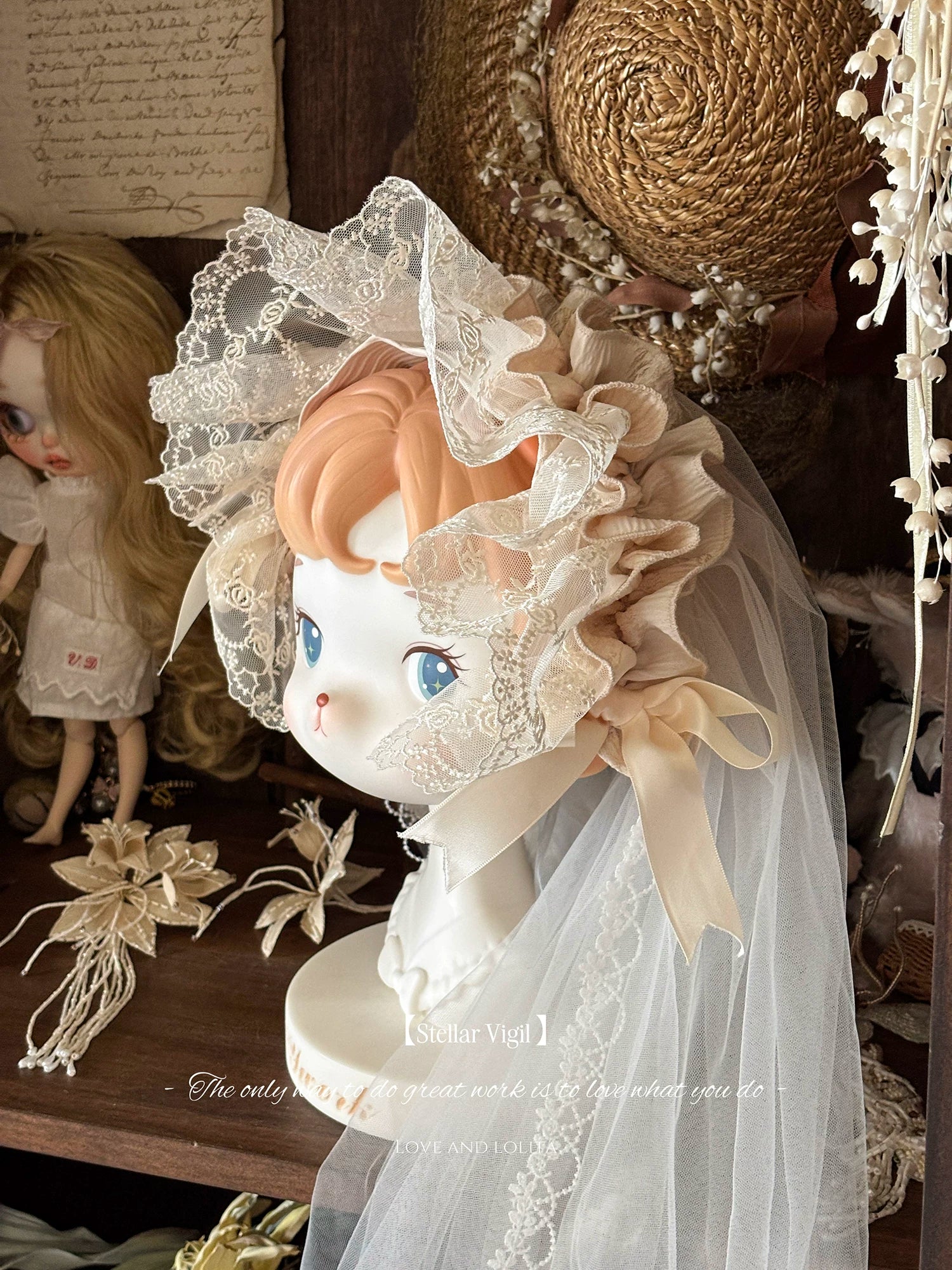 Sunset Venus - Wedding Sweet Lolita JSK Dress, Fishbone Waist - Image 8